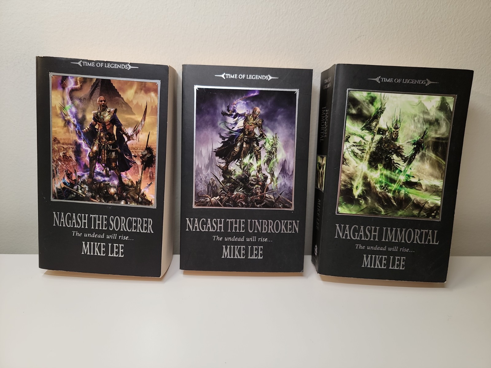 Warhammer RISE OF NAGASH trilogy: Sorcerer, Unbroken, Immortal by Mike Lee