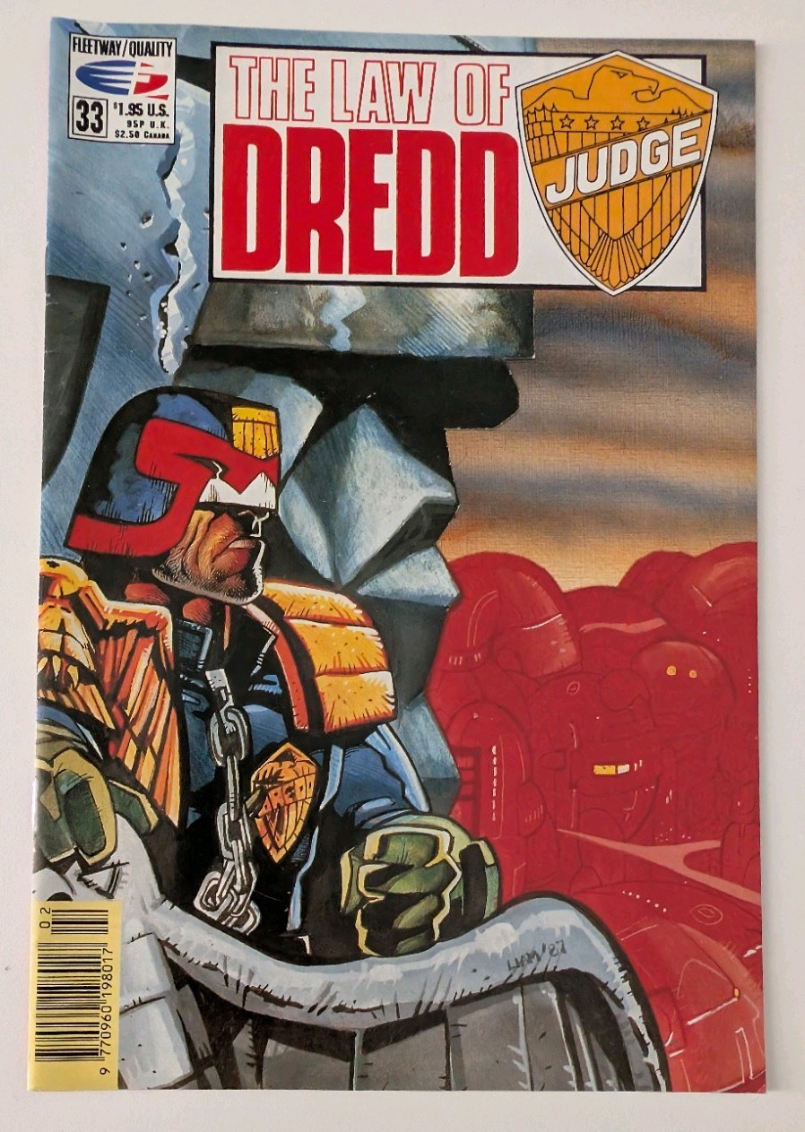 The Law Of Dredd #33 Fleetway Quality Wagner Grant Smith 1991 2000AD Judge Dredd