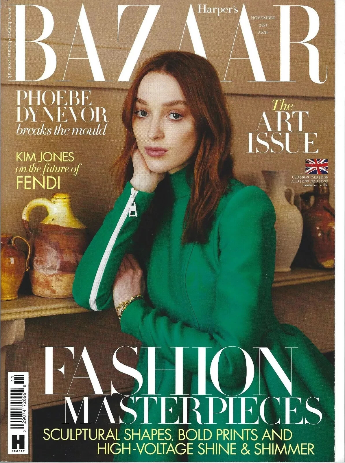 Phoebe Dynevor Harper’s Bazaar Magazine UK November 2021 🔥