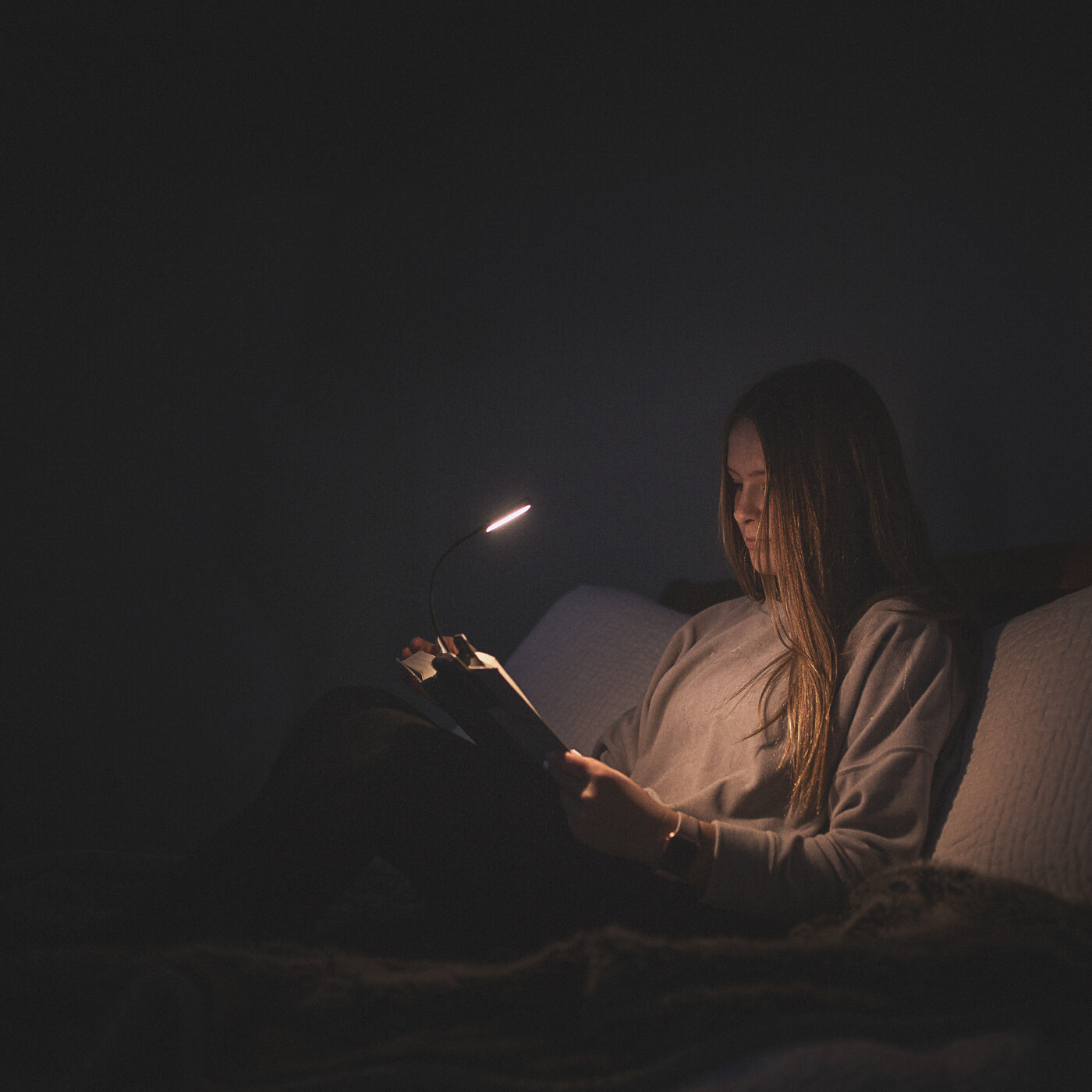 LUXPRO LP178 Rechargeable Warm 6 LED Lightweight Book Light