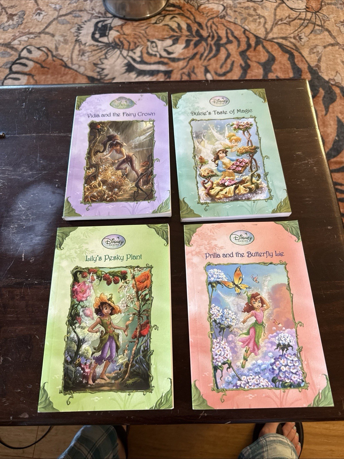 Disney Fairies Books Lot Of 4 Vidia, Lily, Dulcie, And Prilla