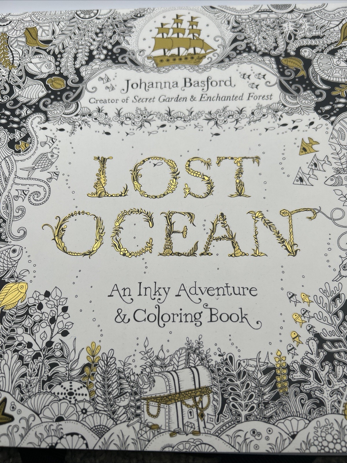 Lost Ocean Adult Coloring Book by Johanna Basford