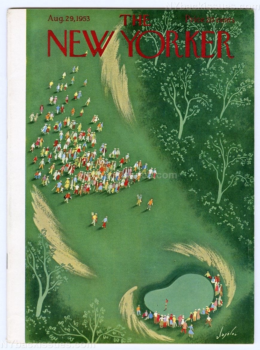 New Yorker magazine August 29 1953 golf Vladimir Nabokov Charles Addams VF