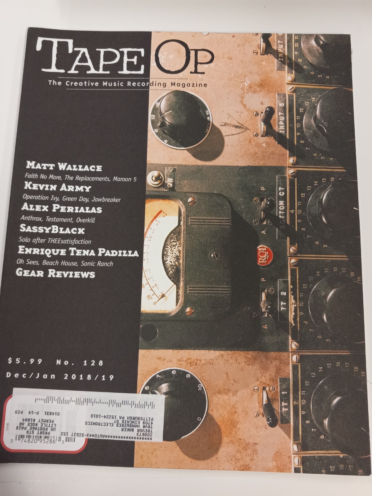 Tape OP Magazine DEC/JAN 18/19 (Experimental Music Producing) Faith No More