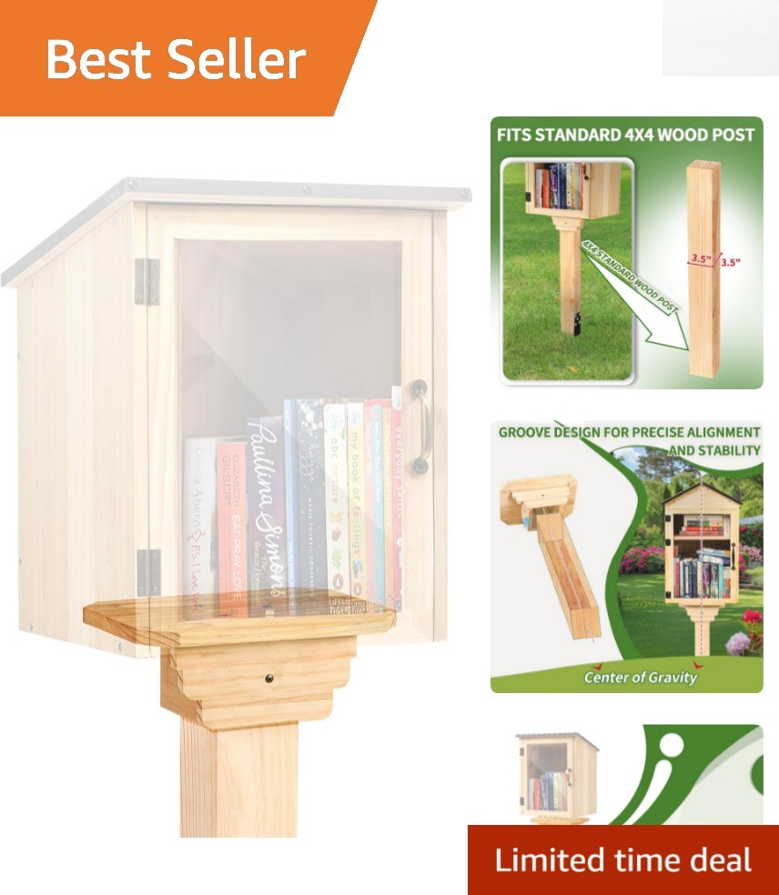 Little Library Mount 11x8x4 inches – Easy Setup for Outdoor Book Sharing