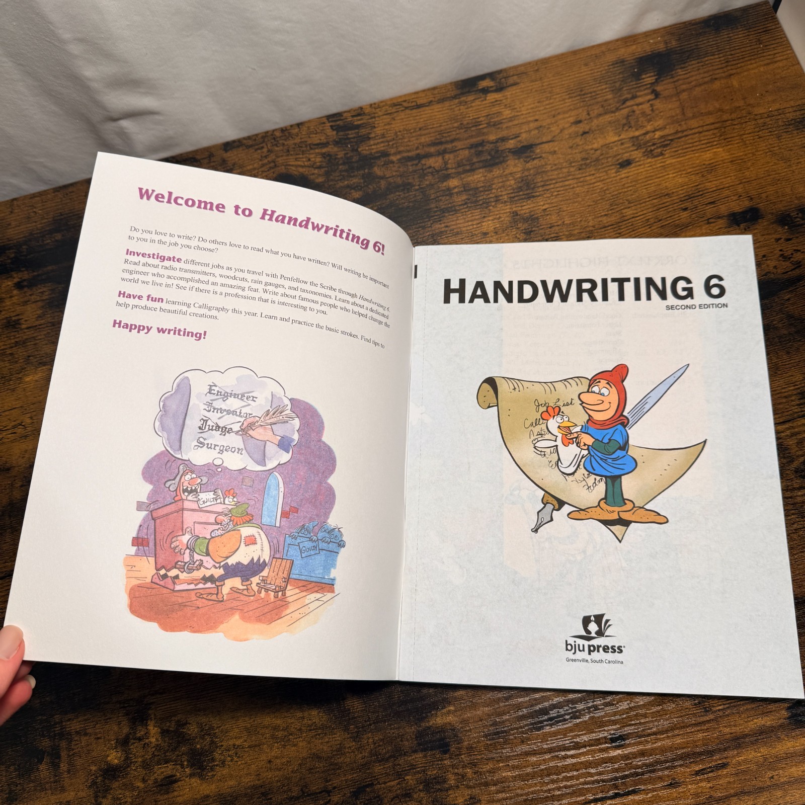 BJU Handwriting 6 Second Edition student worktext book NEW Bob Jones 2nd ed.