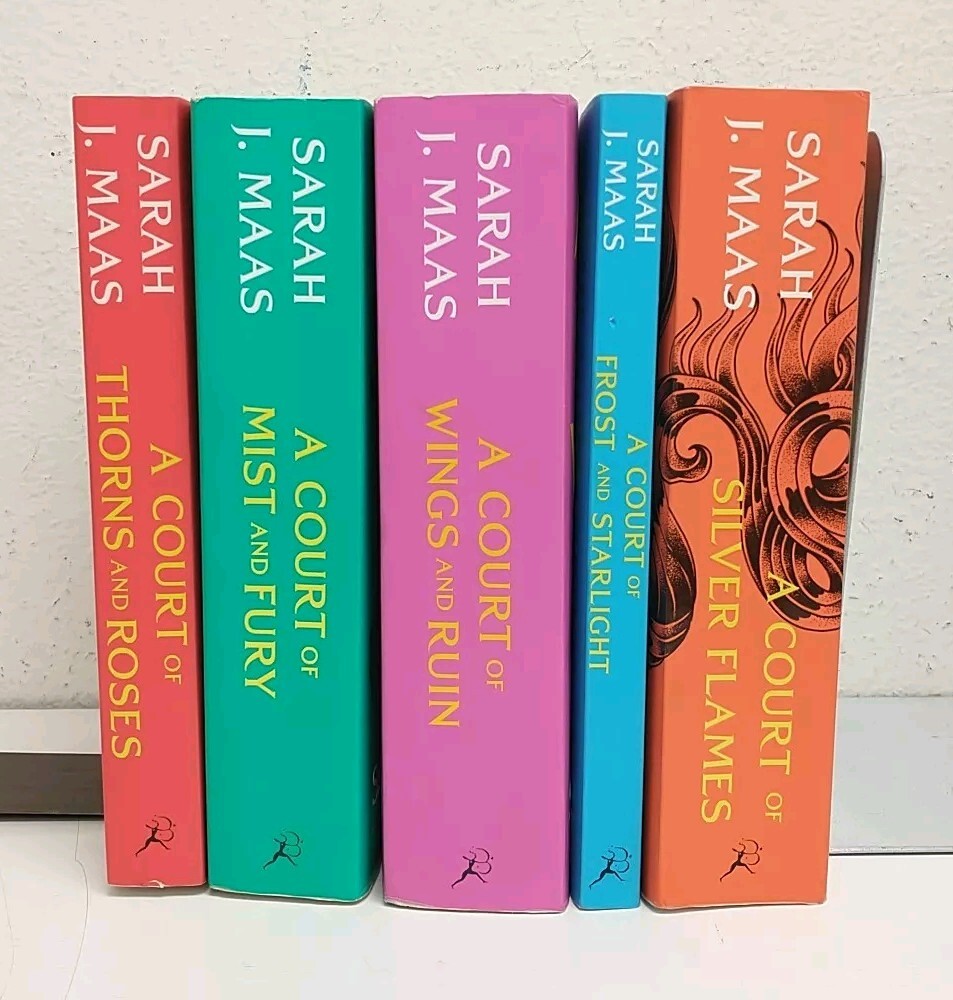 A Court of Thorns and Roses Complete Series by Sarah J. Maas Paperback Book Set