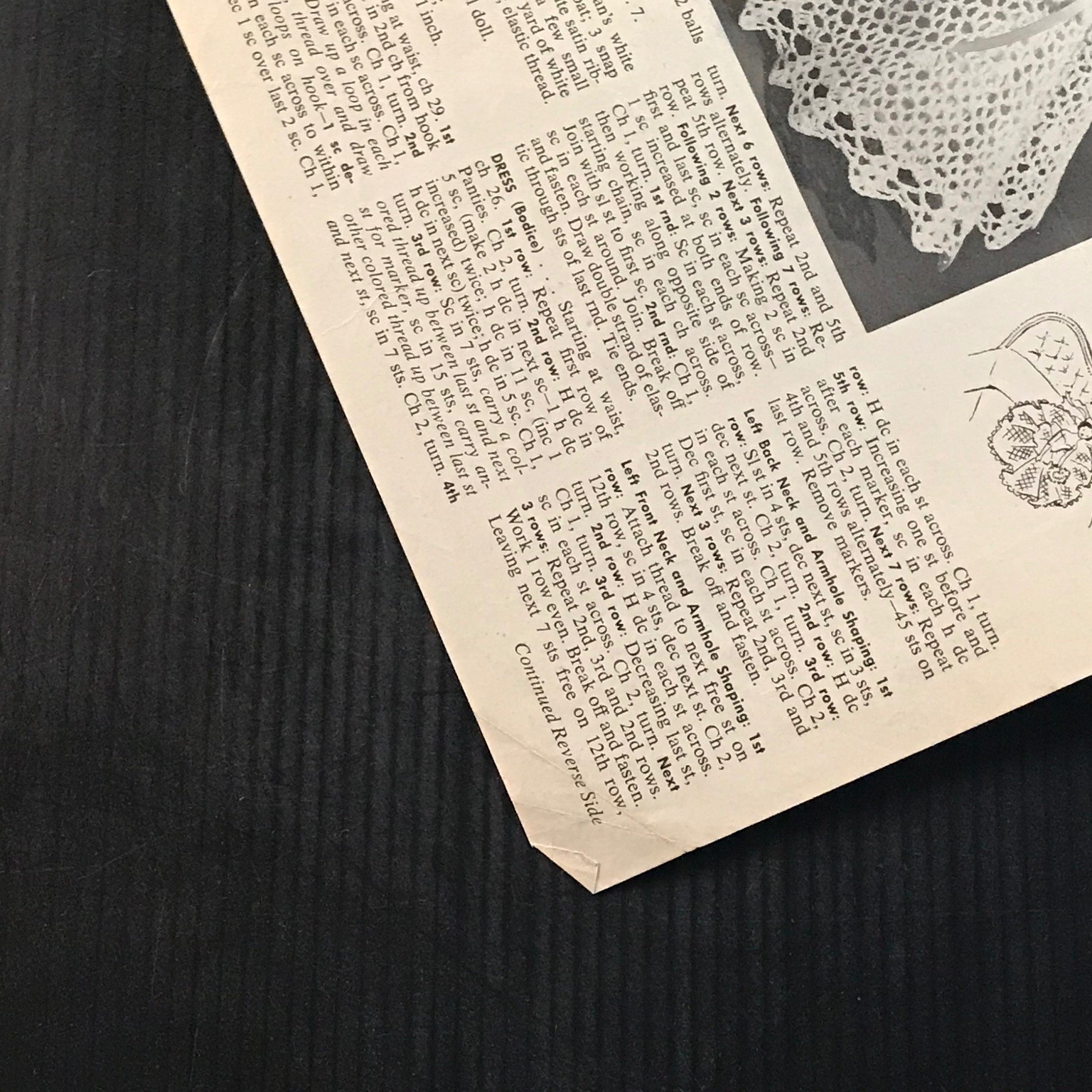 Bride Doll Crochet Pattern Leaflet C.843 J. & P. Coats Vintage