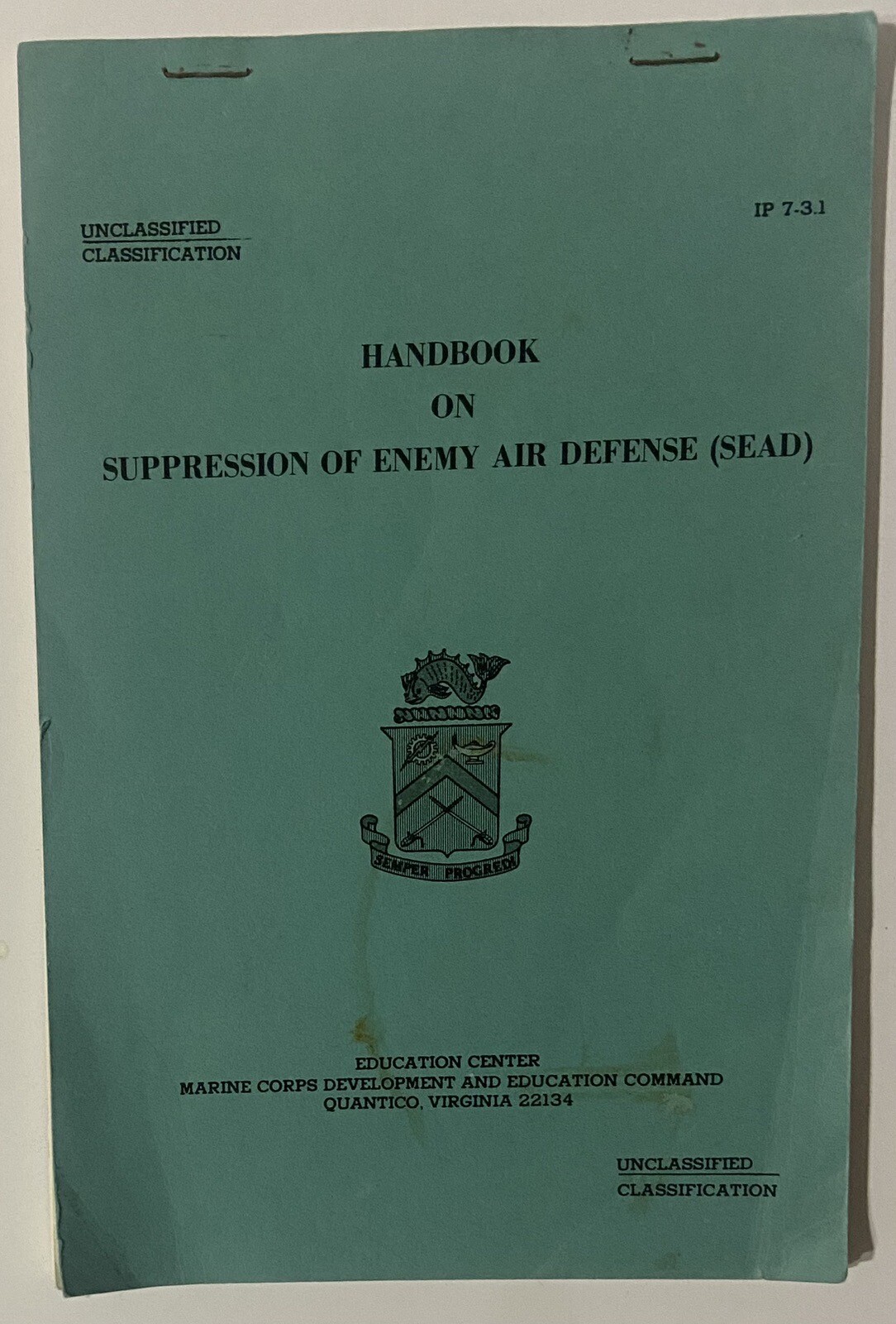 Handbook on Suppression of Enemy Air Defense (SEAD), Staple Bound Paperback