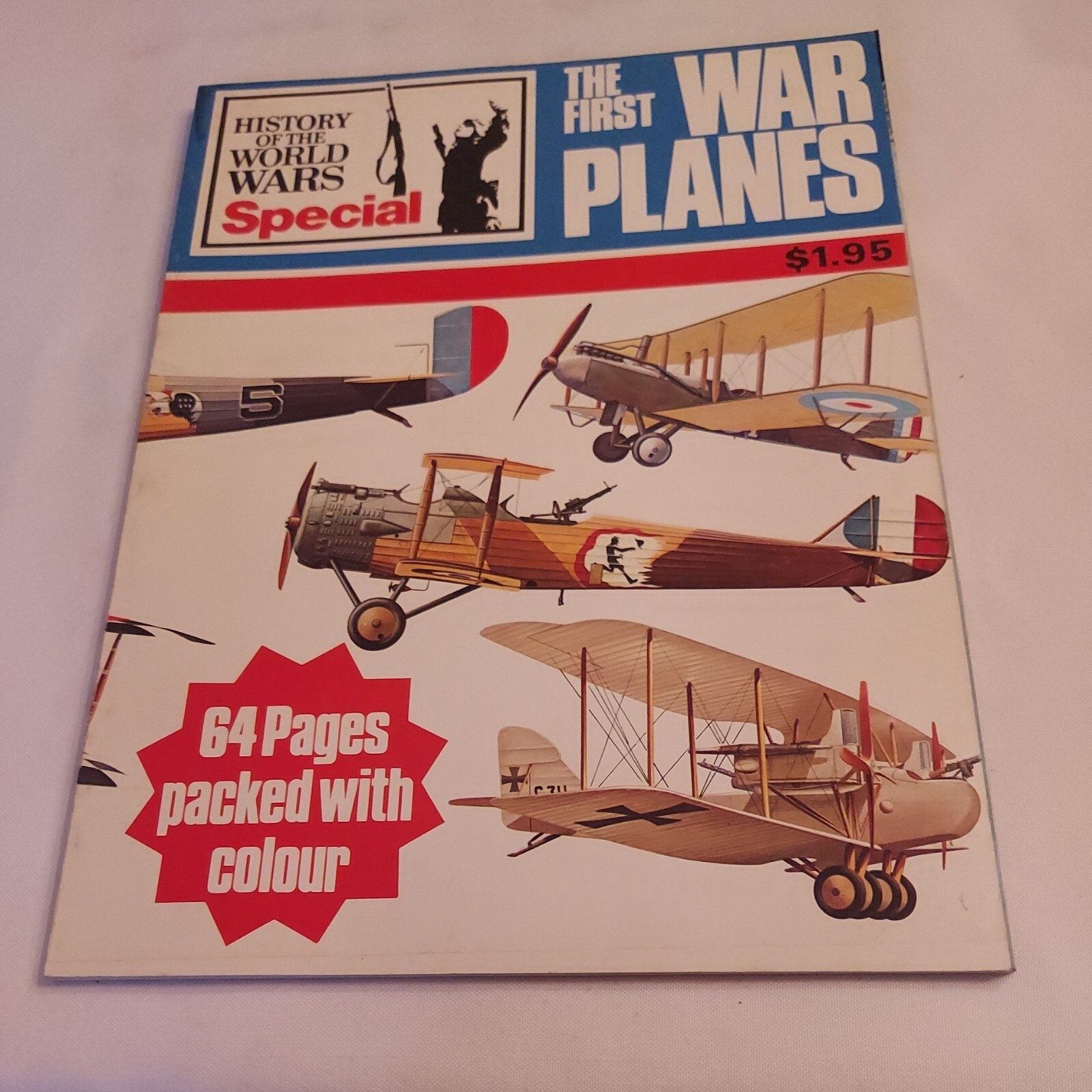 1970’s History Of The World Wars, The 1st War Planes -64 Color Pages (MH263)