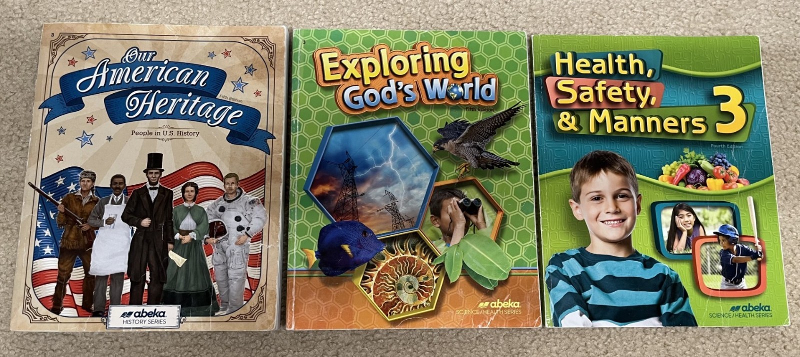 ABEKA 3rd grade Parent Kit books and Student books / Readers LOT
