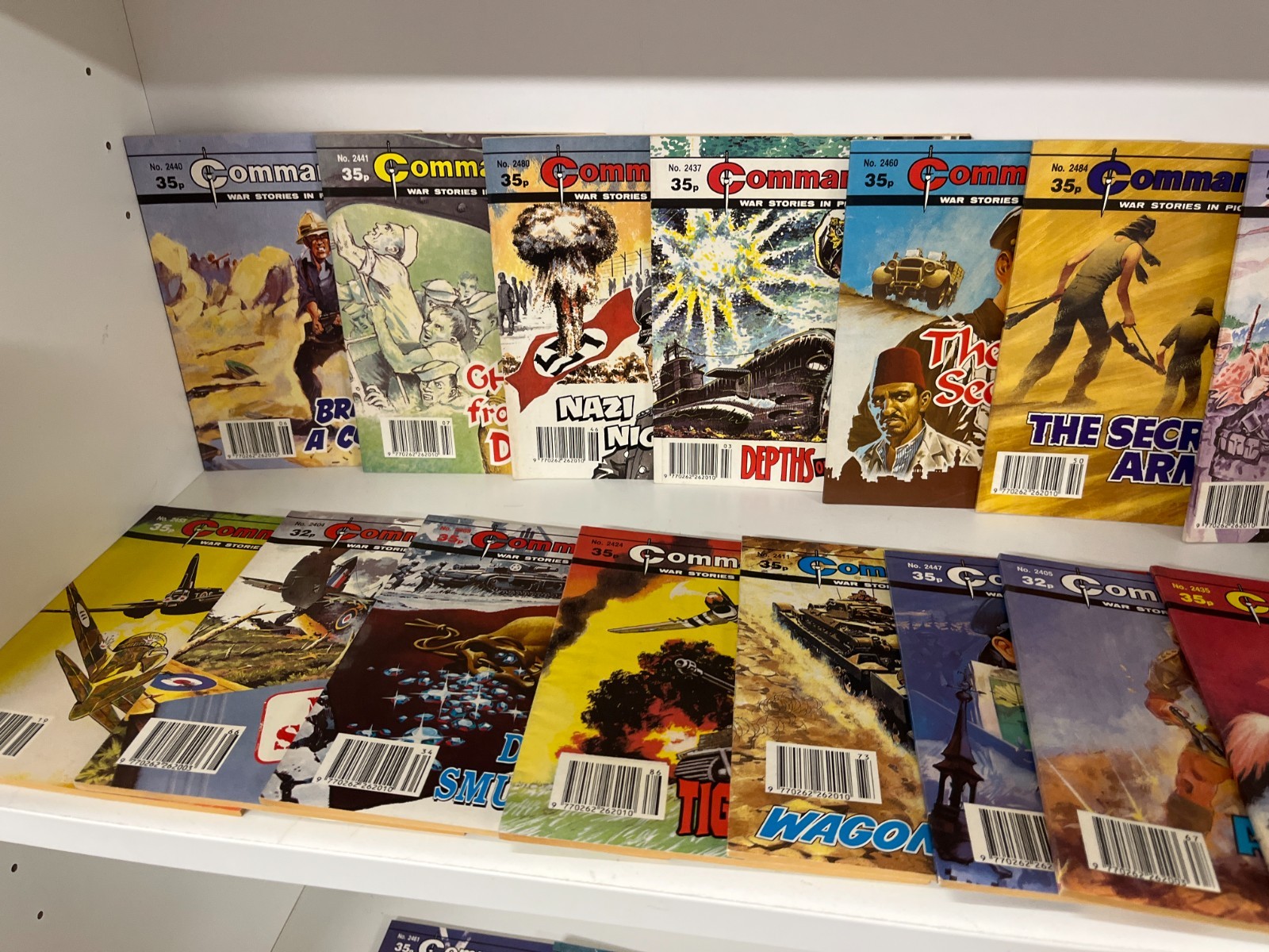 Mixed Lot 92 Commando War Comics Issues #2400-2599 Vintage UK Military Lot