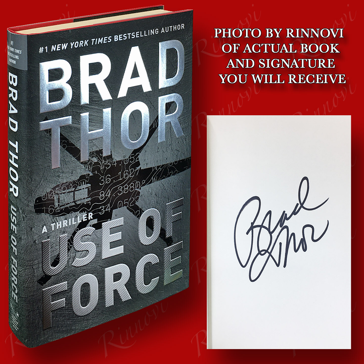 Use Of Force SIGNED Brad Thor (2017,HC,1st/1st) BRAND NEW