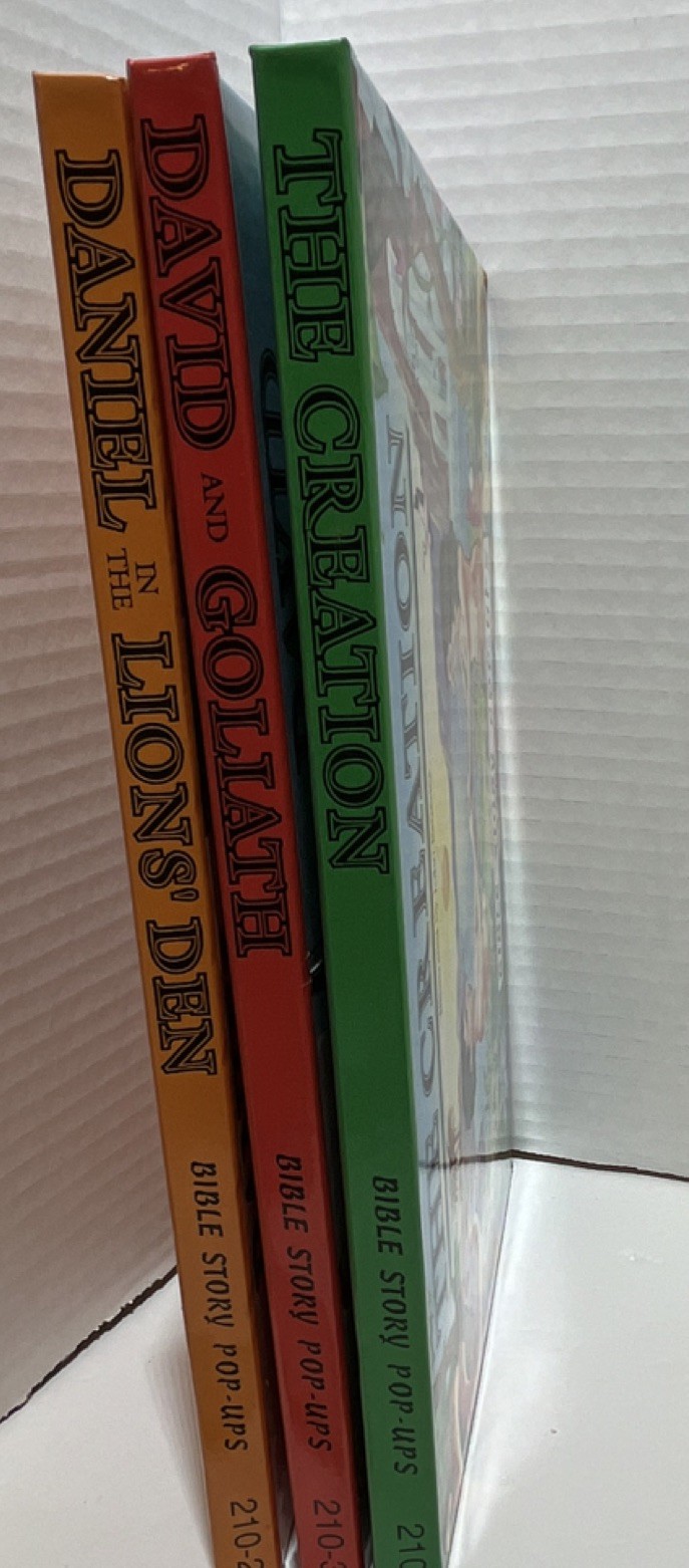 Bible Story Pop-Ups Lot of 3 Hardcover Pop-Up Illustrated John Patience