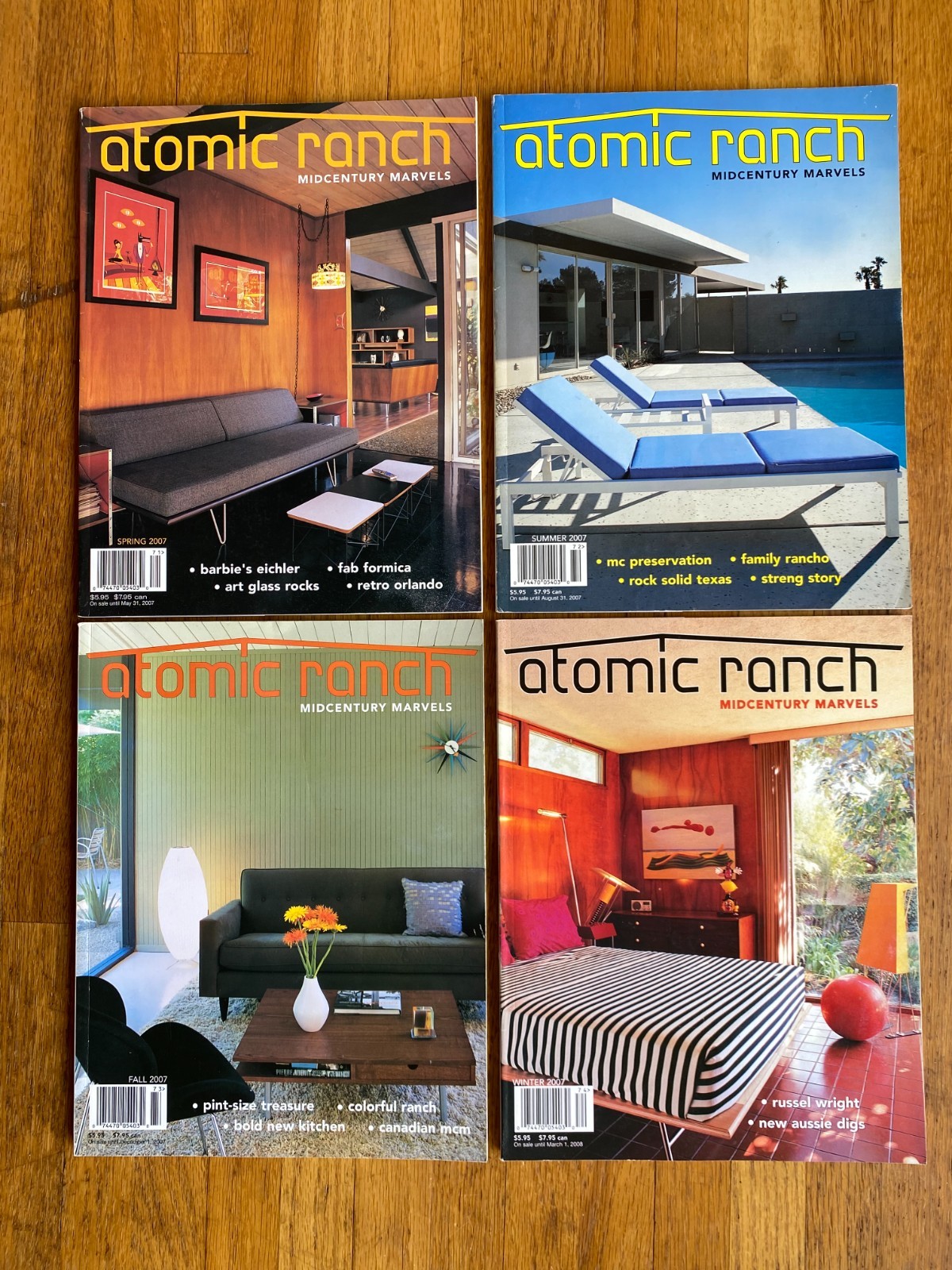 Atomic Ranch Magazine 2007 Complete Year 4 Issues #13 #14 #15 #16 MCM Design