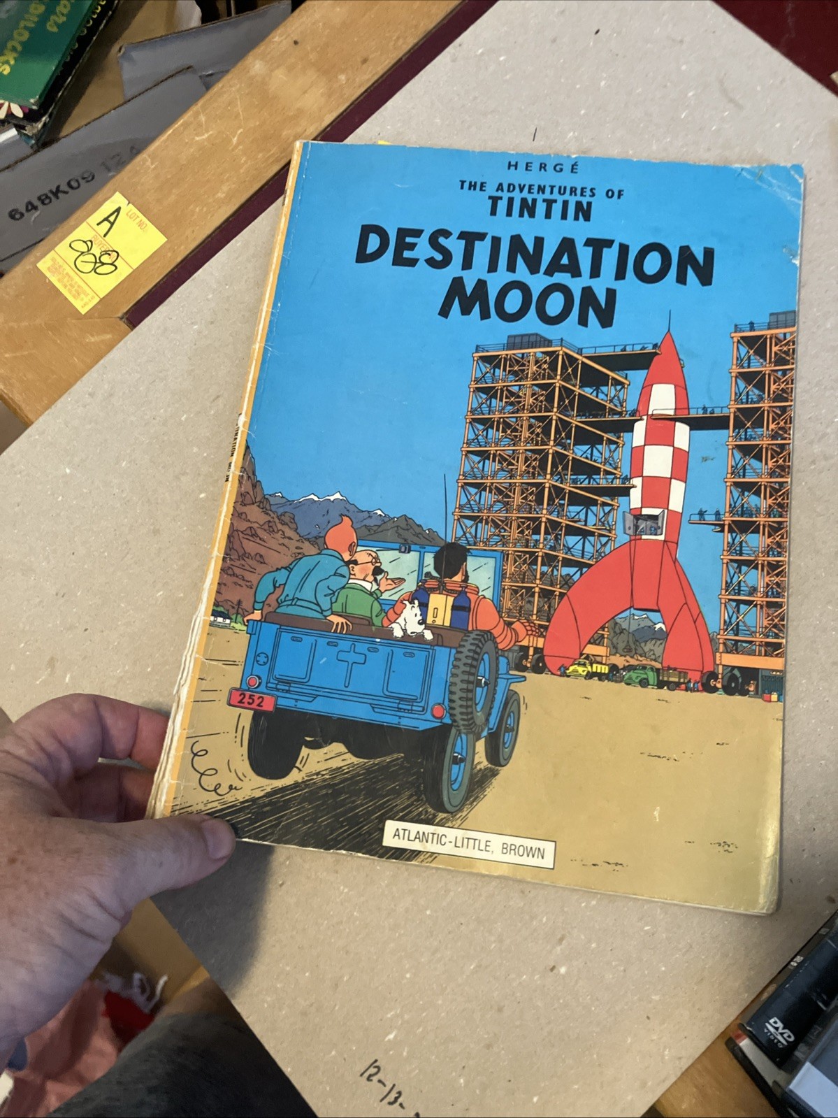 Vintage Herge Adventures of Tintin lot of 11 “AS-IS” Worn Used paperback comic