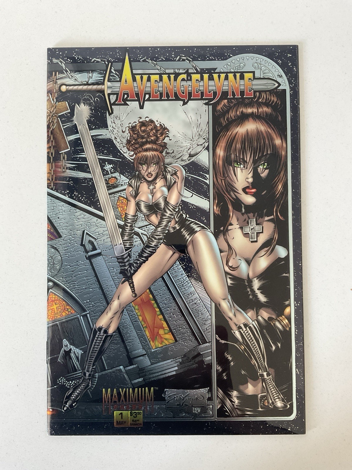 AVENGELYNE No 1 – CHROMIUM COVER – MAXIMUM PRESS 1995 1ST PRINT NEAR MINT 9.4
