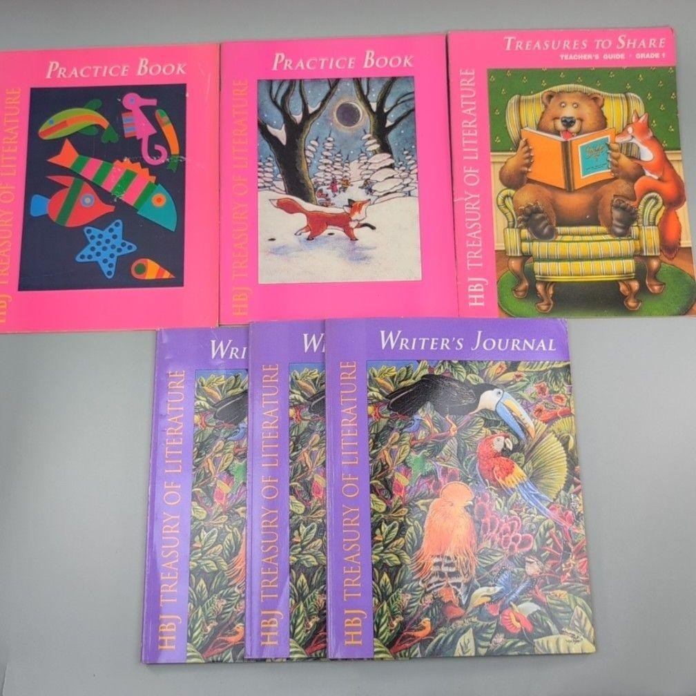 Vintage HBJ Treasury Of Literature PB Lot Practice Writer’s Teacher’s 1993 USA