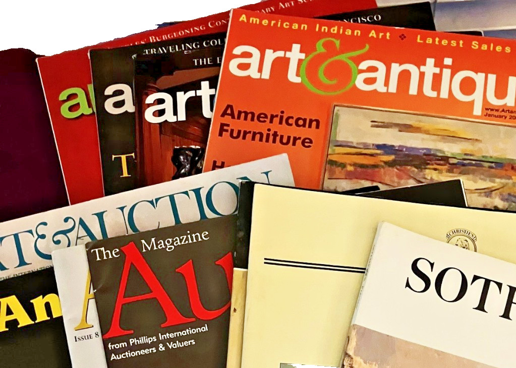Antique, Auction Magazines and Catalogs (Lot of many); Buy a Box, Select~Charity