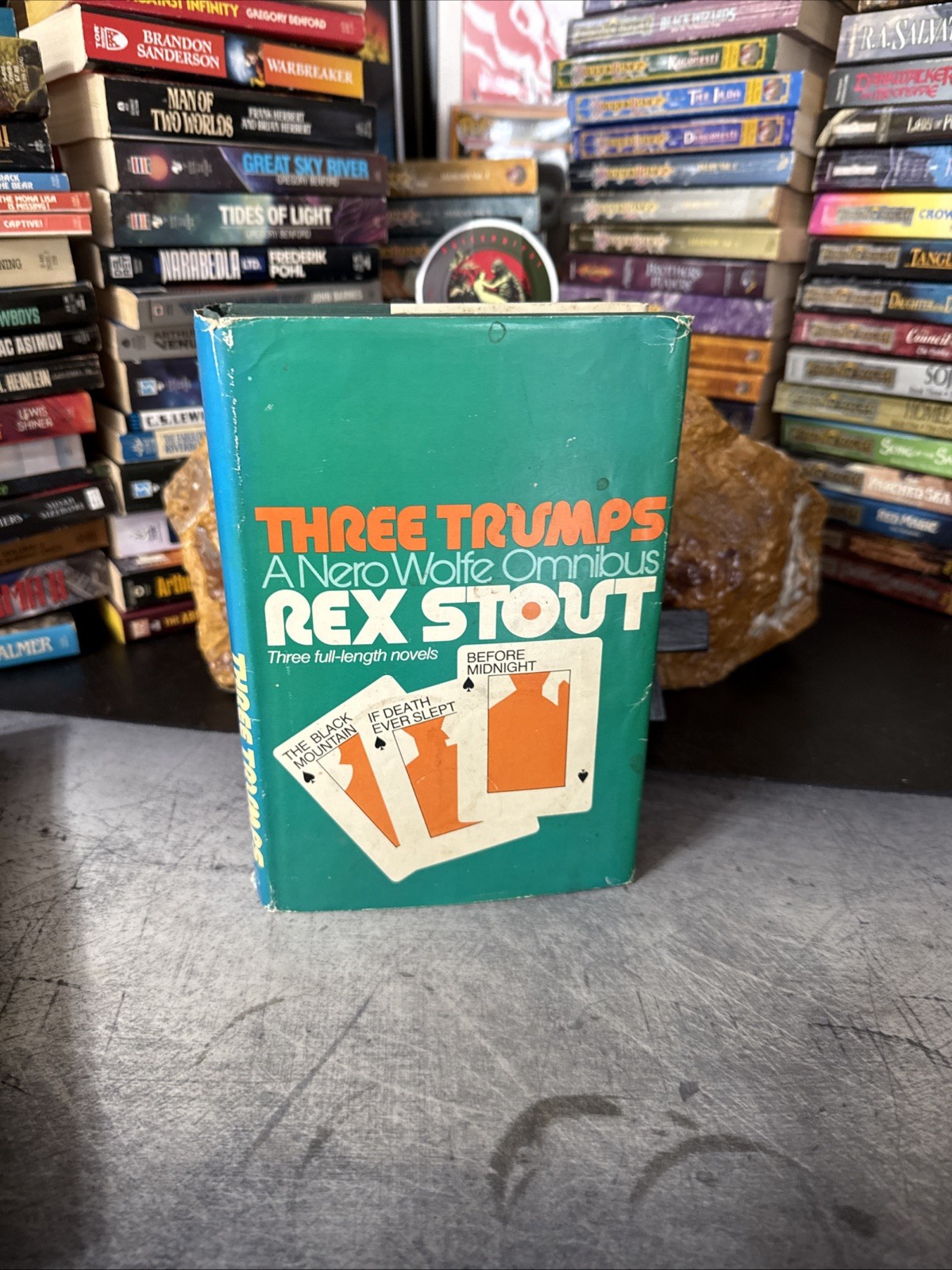 Three Trumps: A Nero Wolfe Omnibus by Rex Stout HC DJ 1973