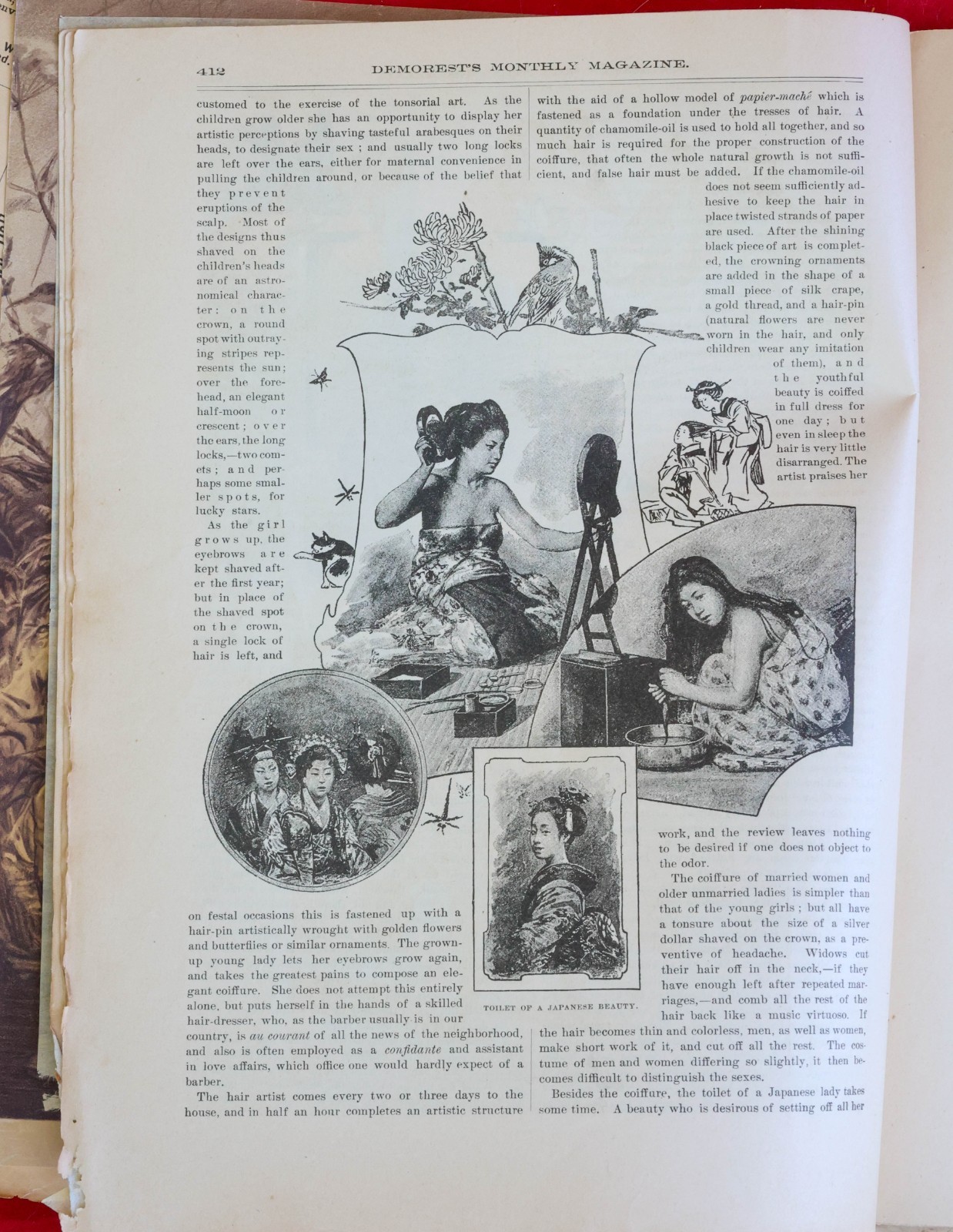 Antique 1888 Demorest’s Monthly Magazine Full Year 12 Issues Fashion Engravings