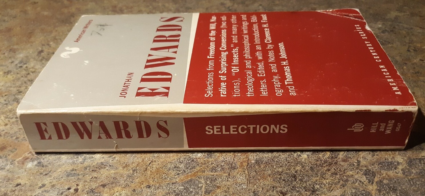 Jonathan Edwards, Selections , American Century Series, 1963, Acceptable