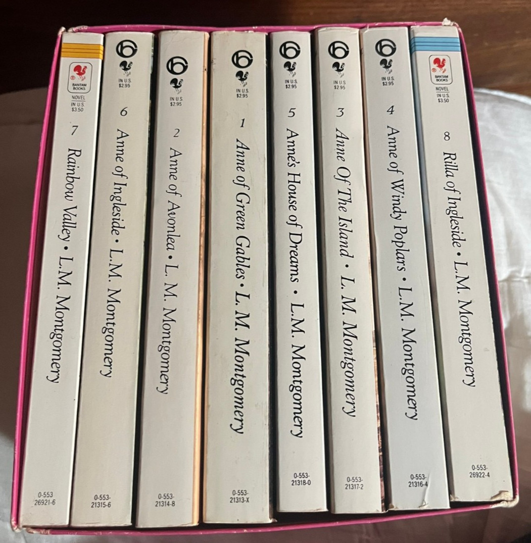 Anne of Green Gables LM Montgomery – Complete 8 Book Set of Vintage Paperbacks