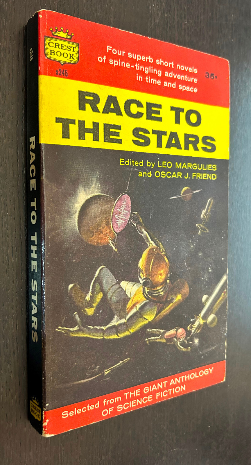 Leo MARGULIES — Race to the Stars (Crest S245) — 1958 Science Fiction PB