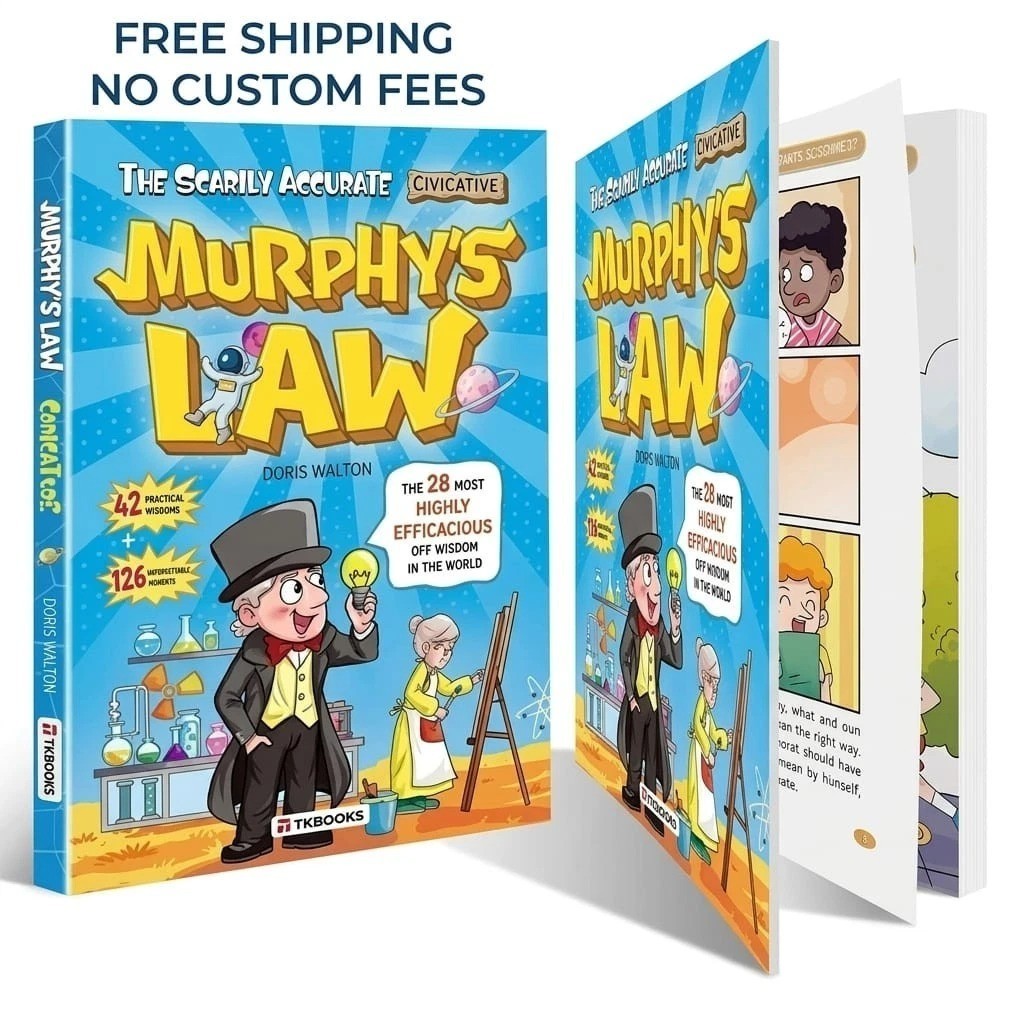 Murphy s Law Learning Book for Kids 8-12 with 128 Pages Paperback Illustrated