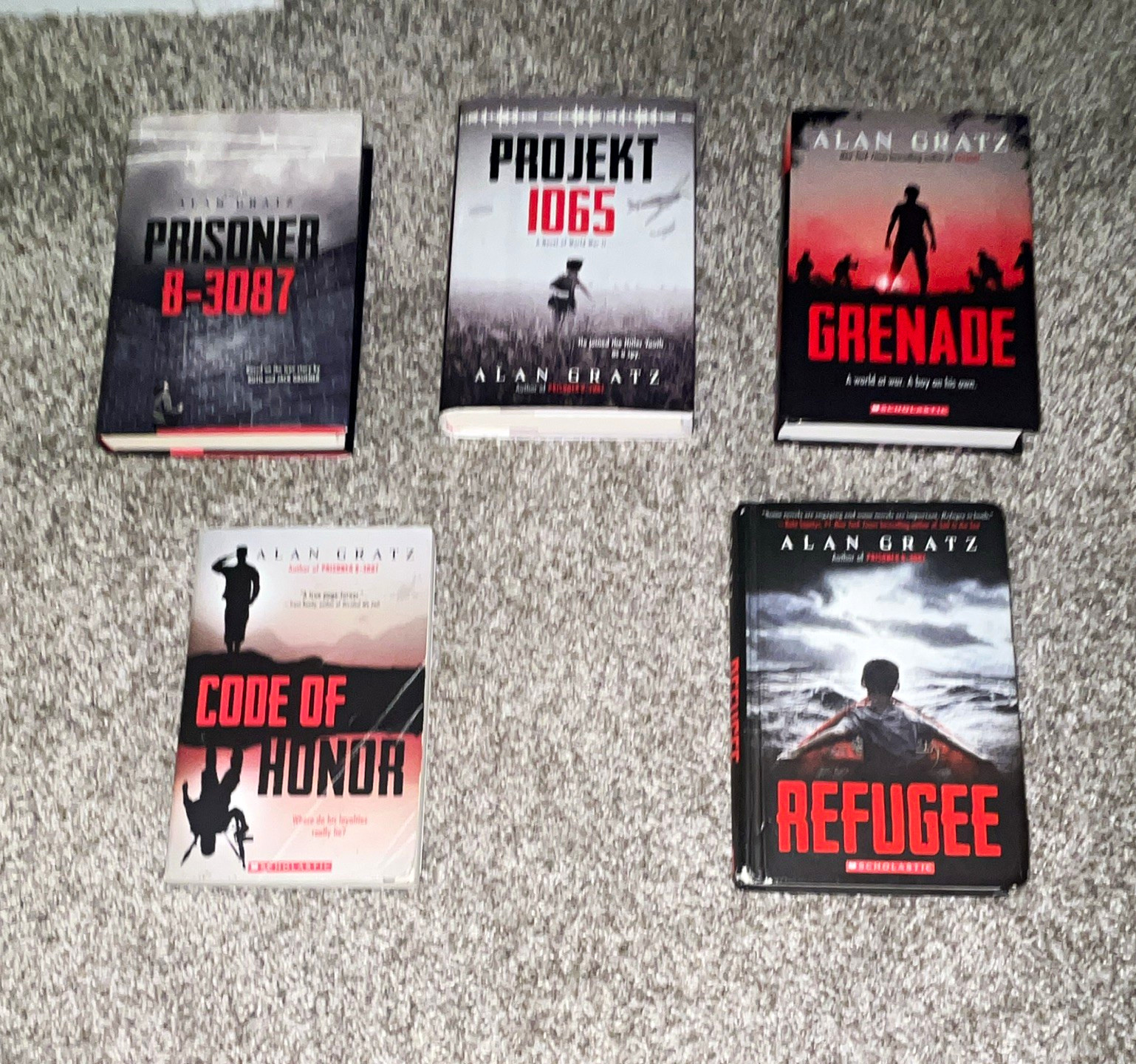 Alan Gratz Paperback Lot of 5 Projekt 1065 Refugee Grenade Code of Honor