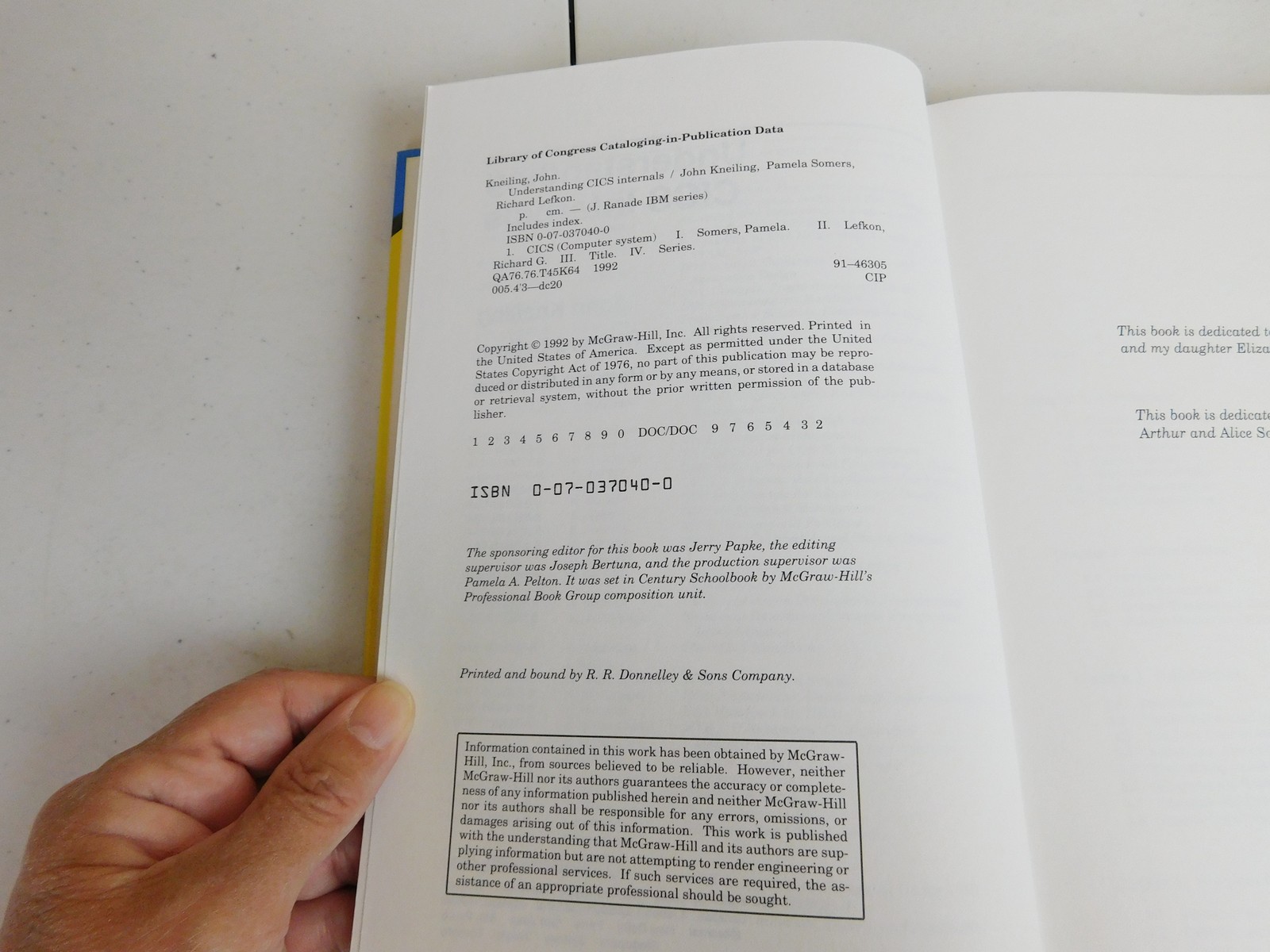 Understanding CICS Internals Textbook J. Ranade IBM Series 1992 McGraw-Hill