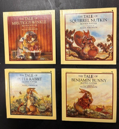 The Tale of Peter Rabbit, set of 4 books, 1983 edition, great shape.