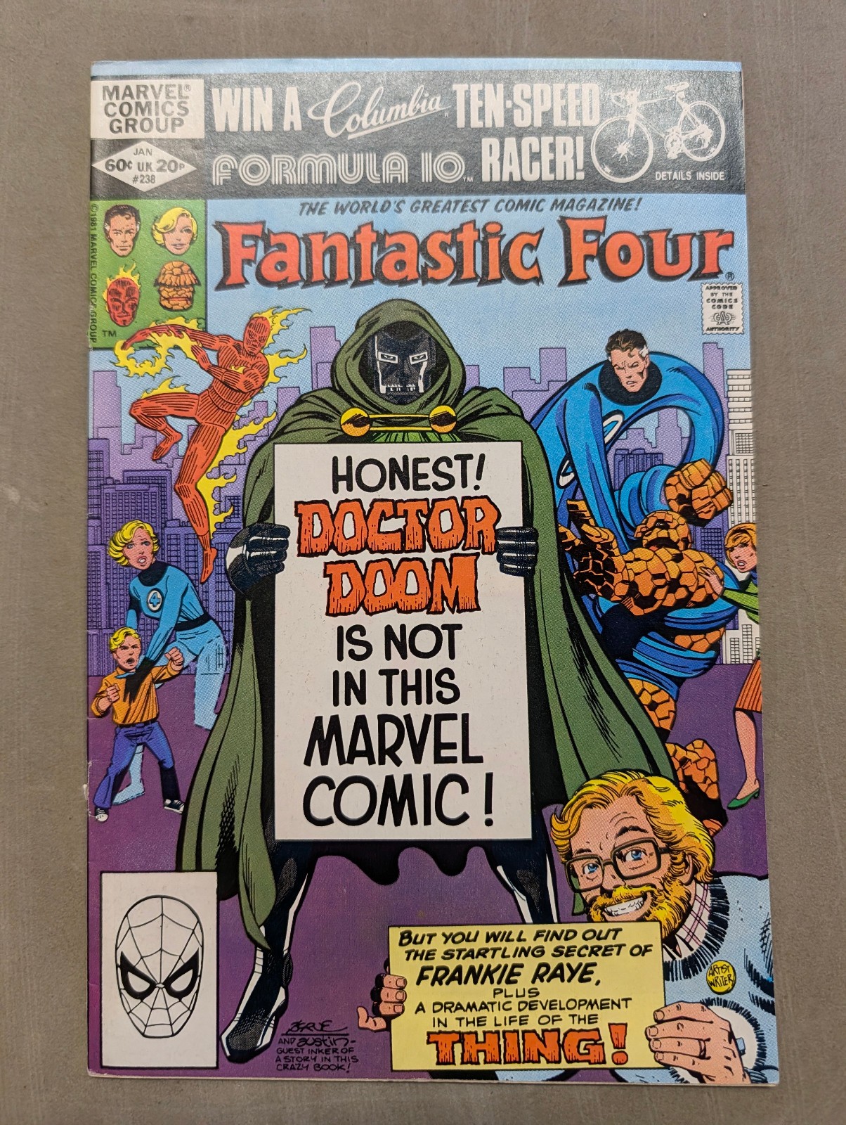 Fantastic Four #238, Marvel Comics, January 1982. 1st Aunt Petunia
