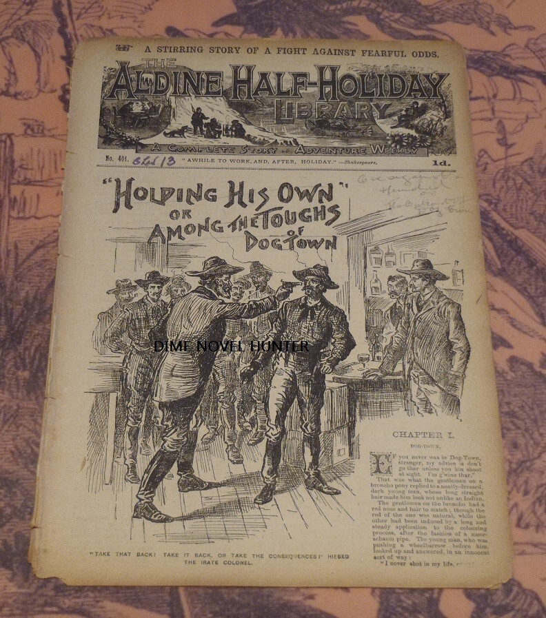 DETECTIVE STORY ALDINE HALF-HOLIDAY LIBRARY # 401 SCARCE PENNY DREADFUL