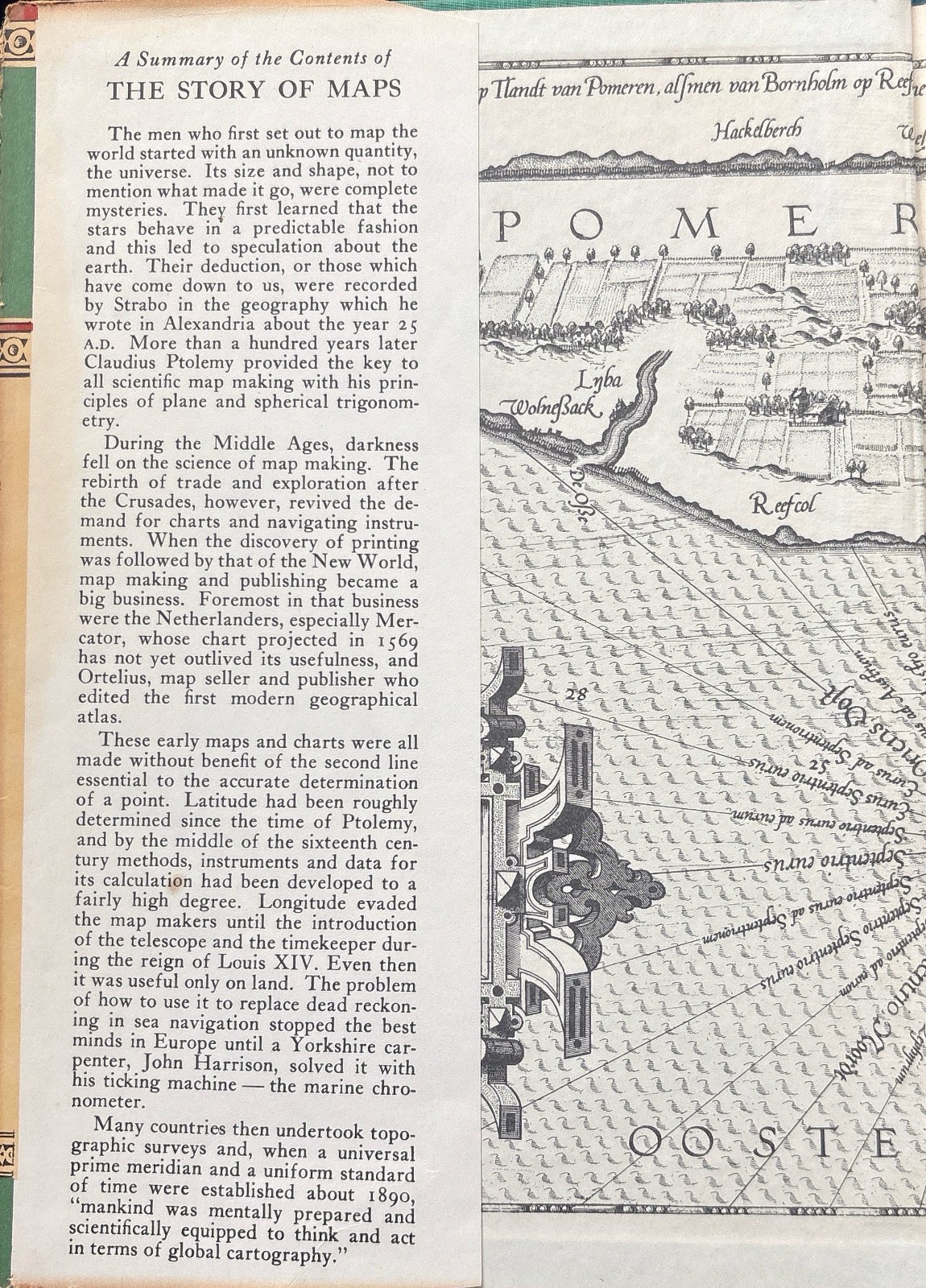 The Story of Maps Lloyd A. Brown Hardcover Bonanza Books Vintage Cartography