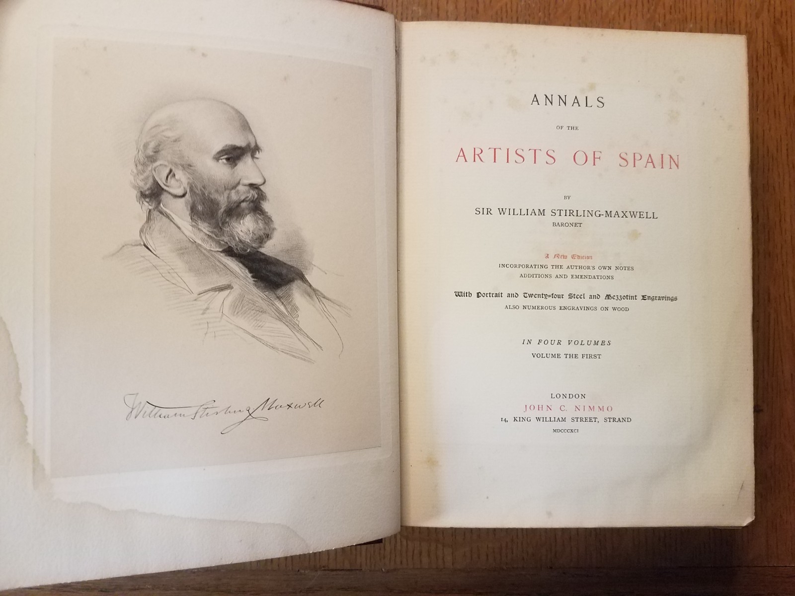 Annals of the Artists of Spain by Stirling-Maxwell 4 Vol Set Ltd Ed Nimmo 1891