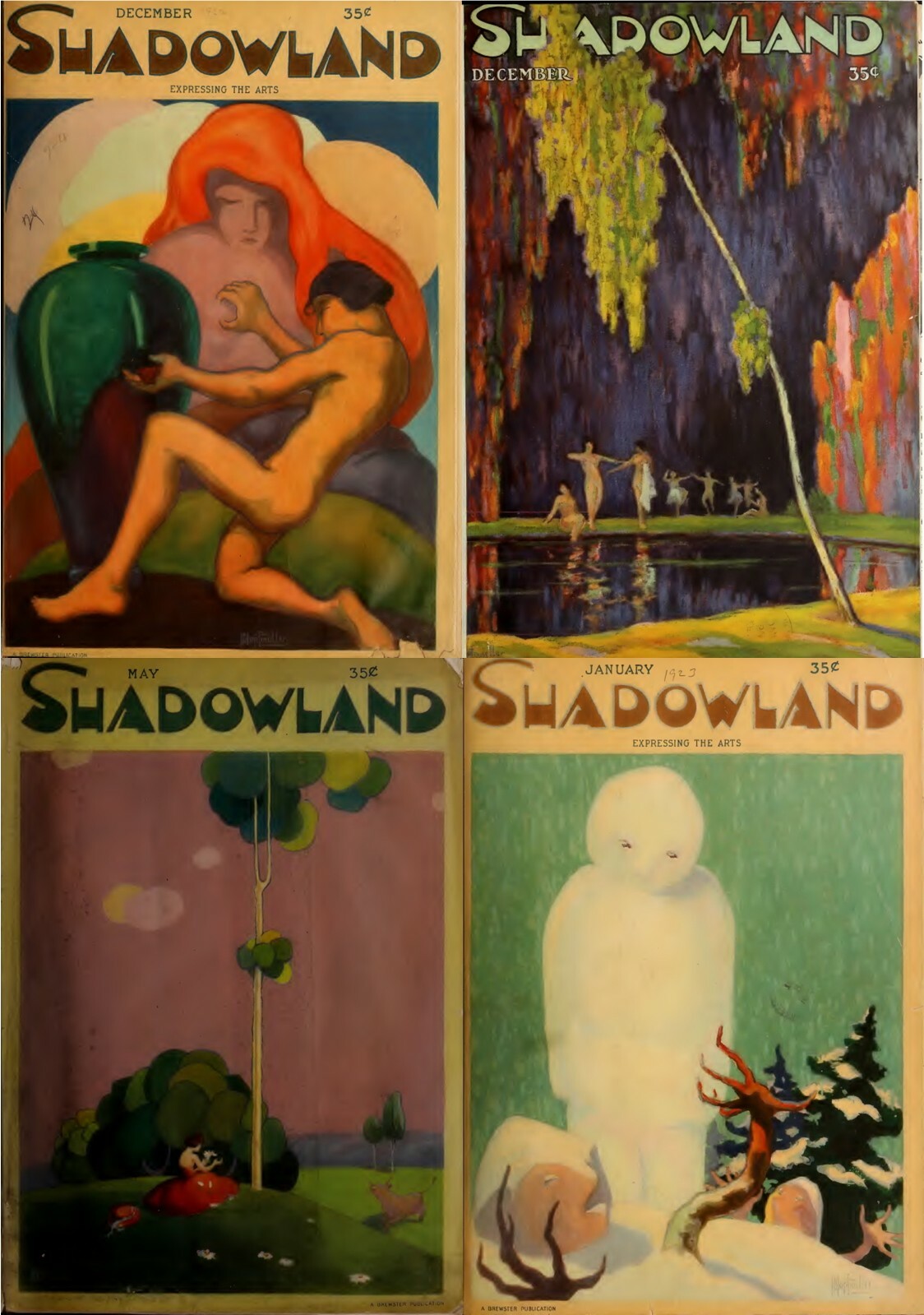 36 Old Issues of Shadowland – Art Dance Film Fashion Magazine (1919-1923) on USB