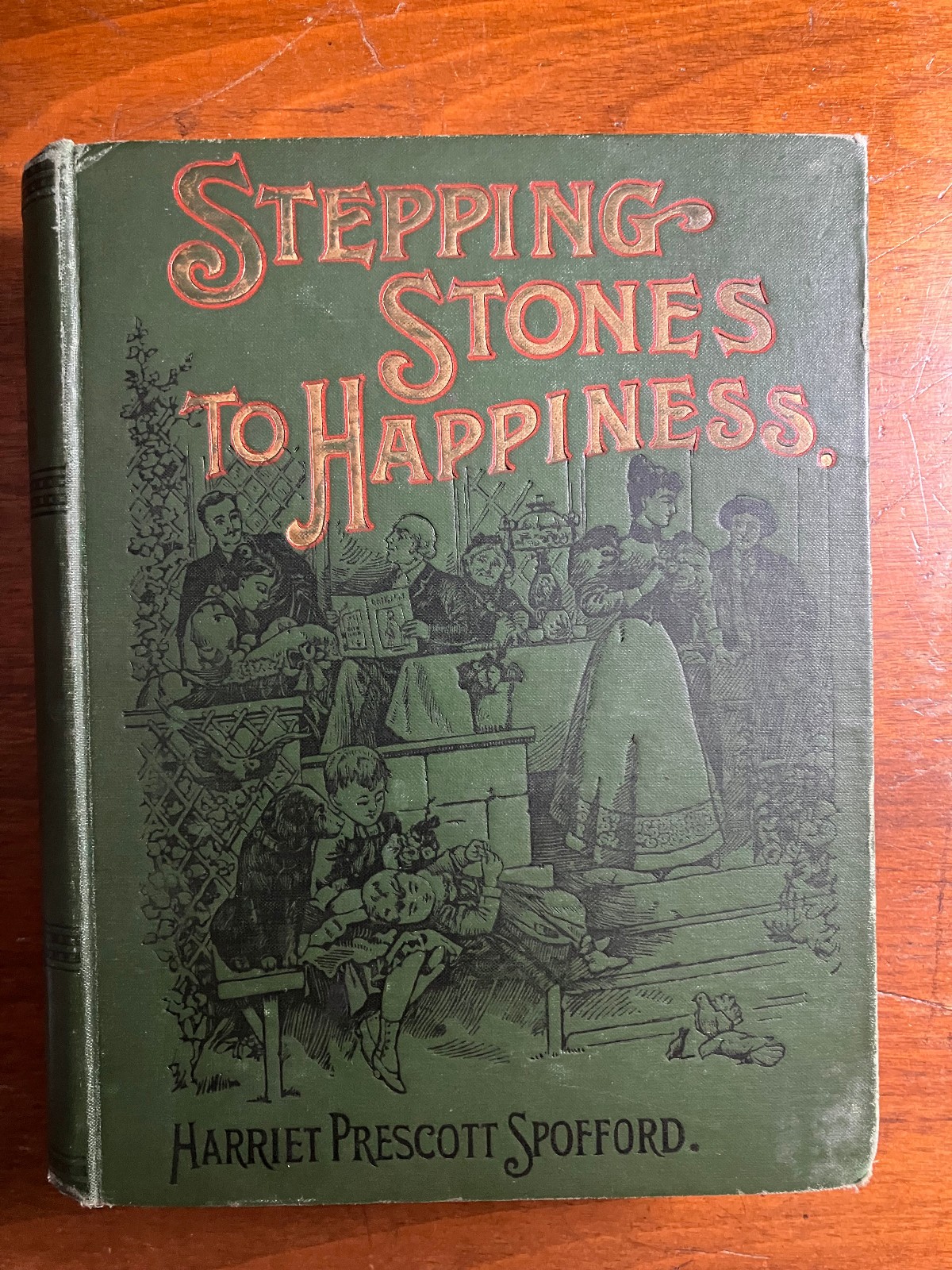 Stepping Stones to Happiness, Copyright 1897, 7inches x 9 inches x 1.5 inches.