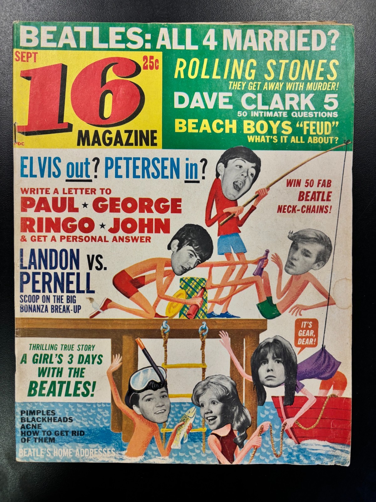 16 Magazine (September 1964) The Beatles: All 4 Married?