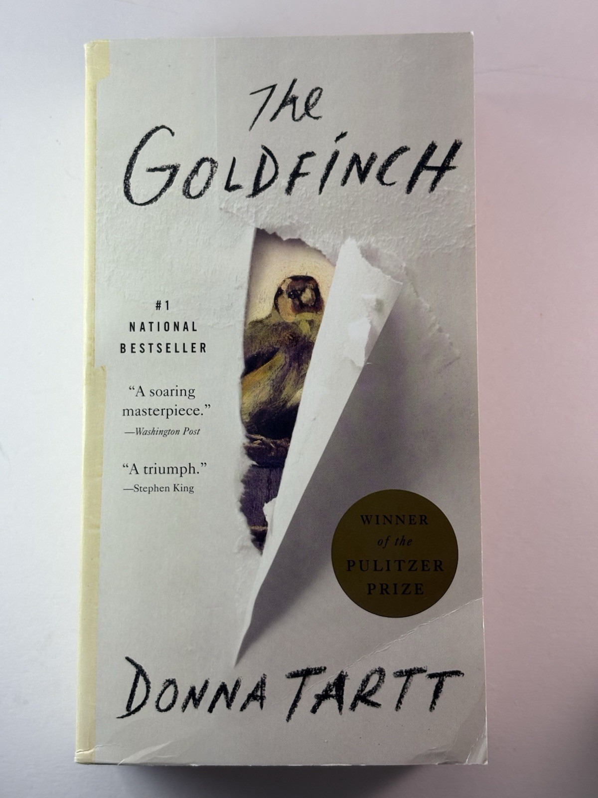 Donna Tartt The Goldfinch Pulitzer Prize Novel Mass Market Little Brown 2016