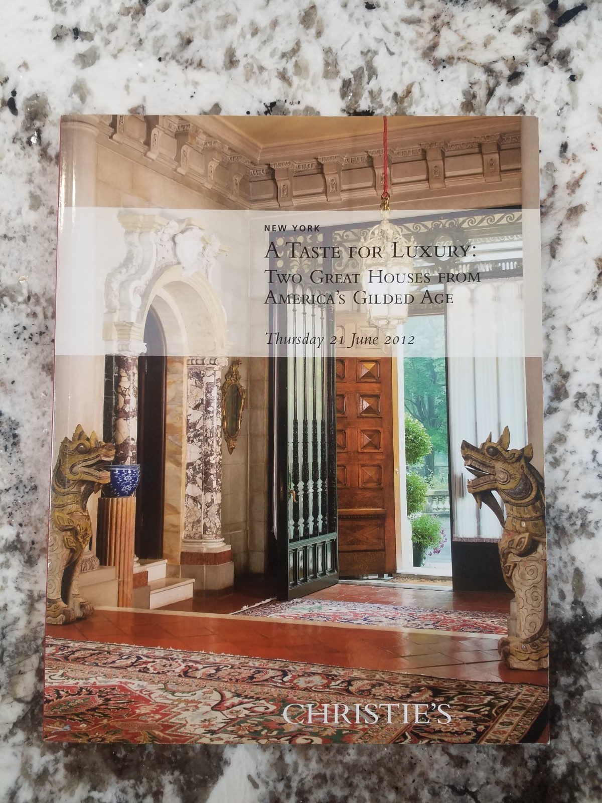 Christie’s A Taste For Luxury Art Catalog