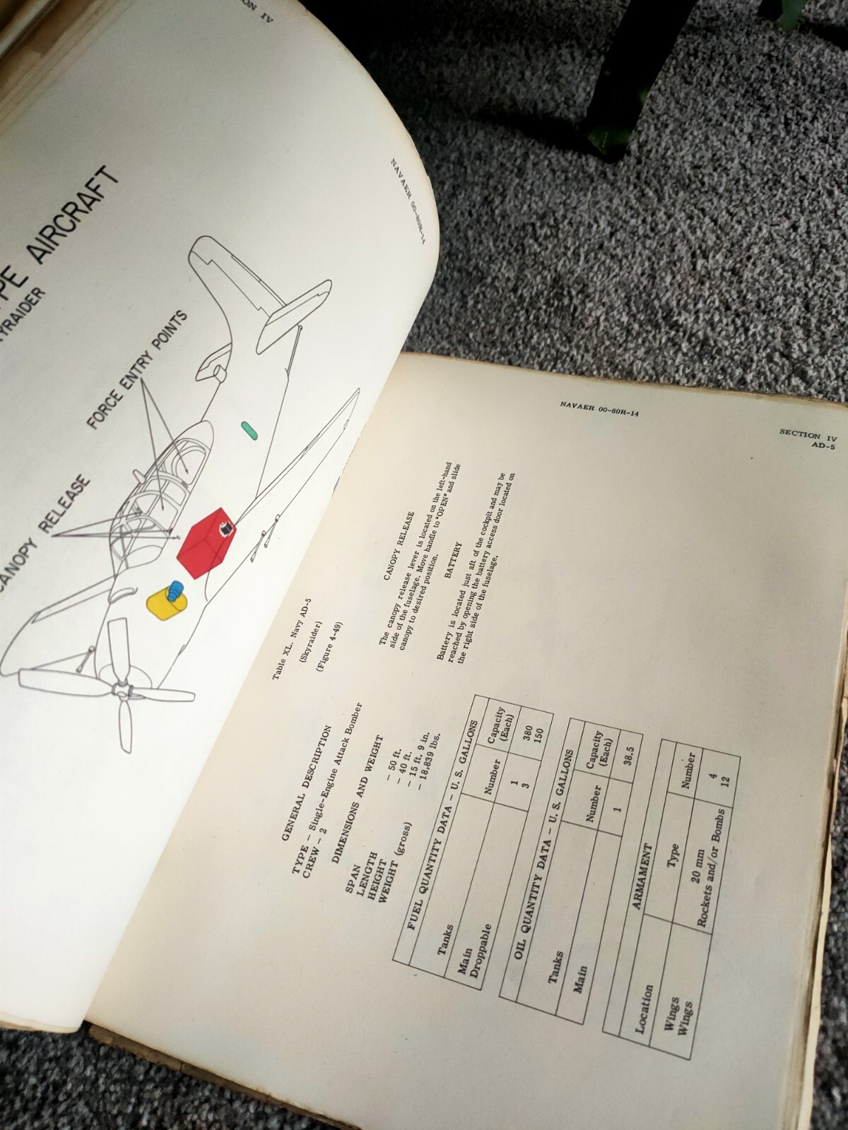 1958 AIRCRAFT FIREFIGHTING RESCUE MANUAL US 372 PAGES COMPLETE NAVAER 00-80R-14