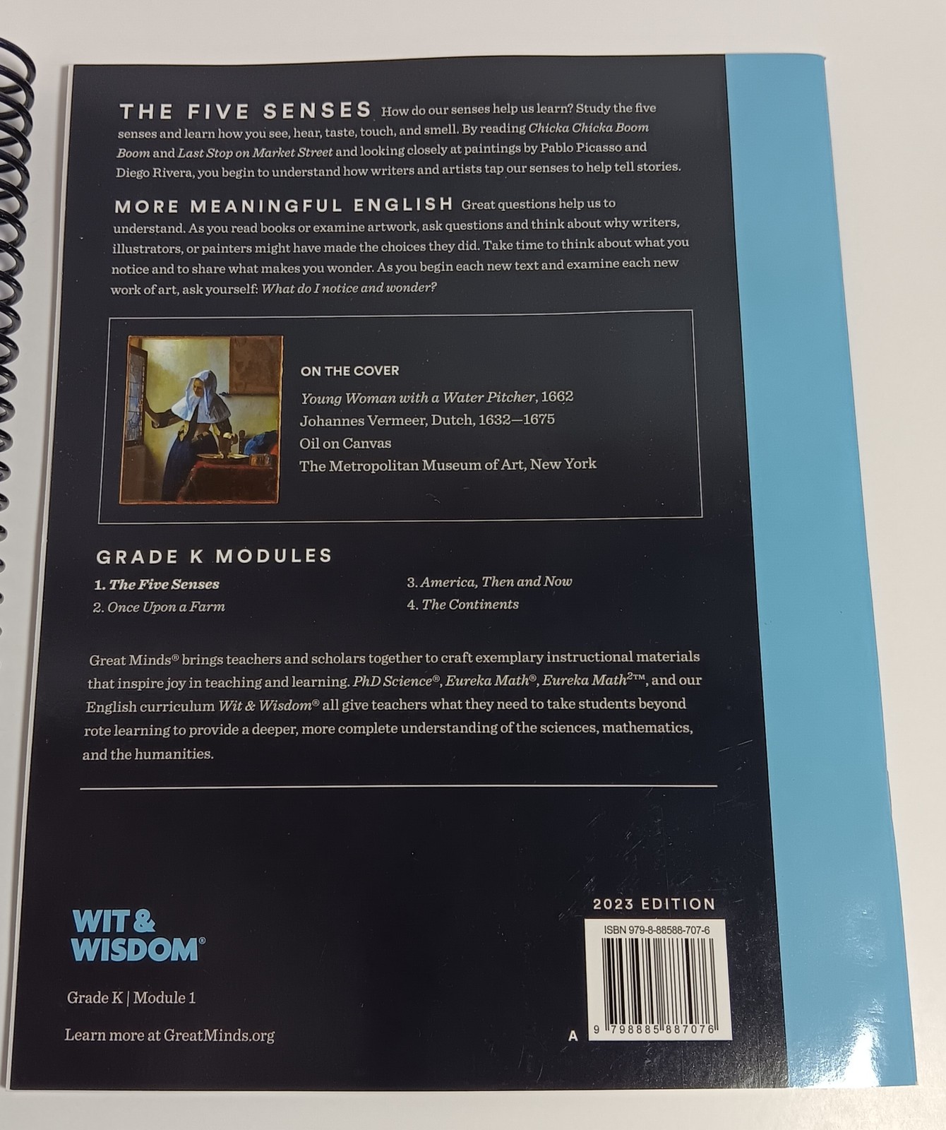 Great Minds Wit & Wisdom Grade K Module 1 The Five Senses Textbook Set Teacher &