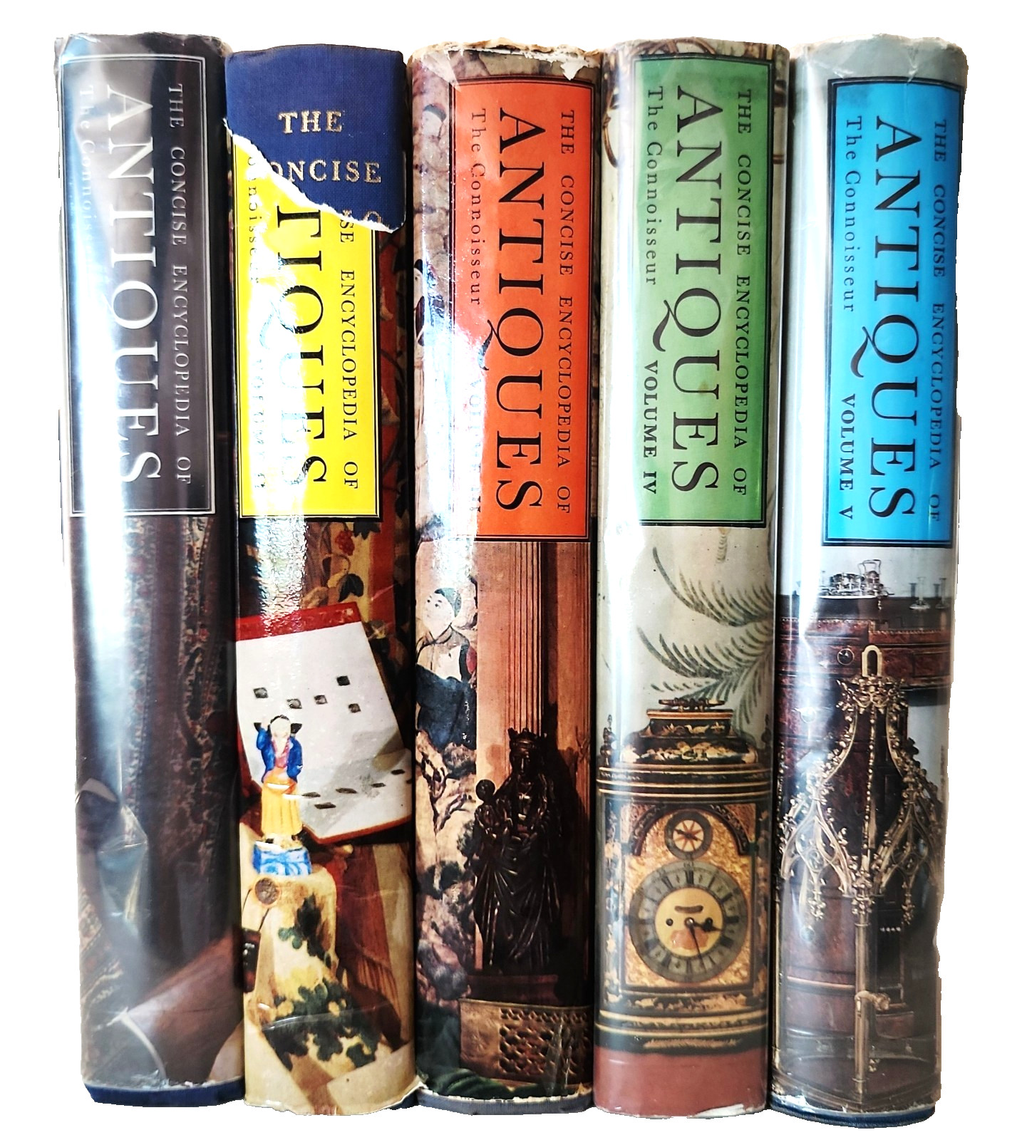 1954 The Concise Encyclopedia of Antiques Complete 5 Volume Set L G G Ramsey HC