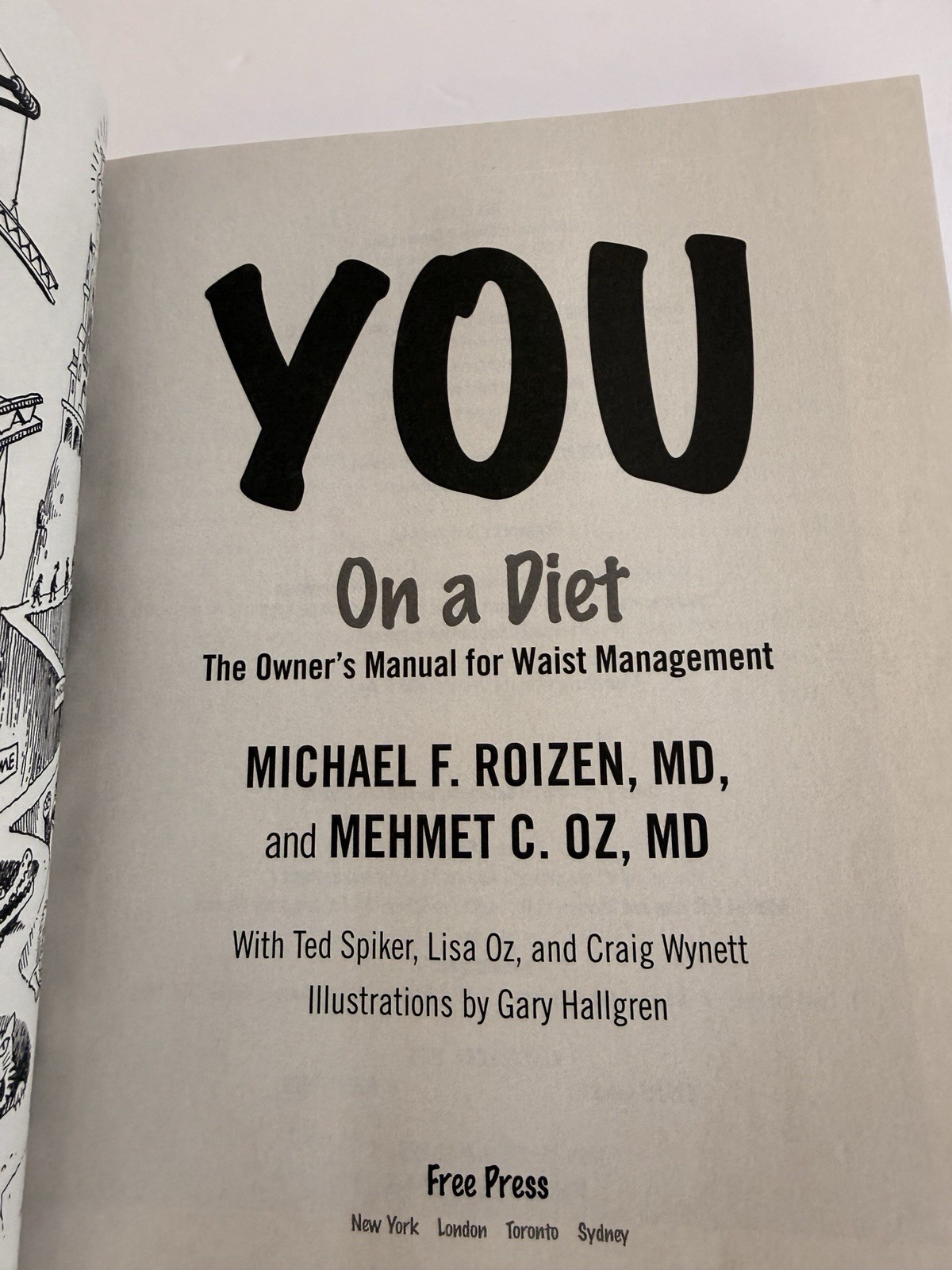 Lot of 4. “You “ Books : Dr .OZ Dr. Roizen , Staying Young, Diet, Owners Manual