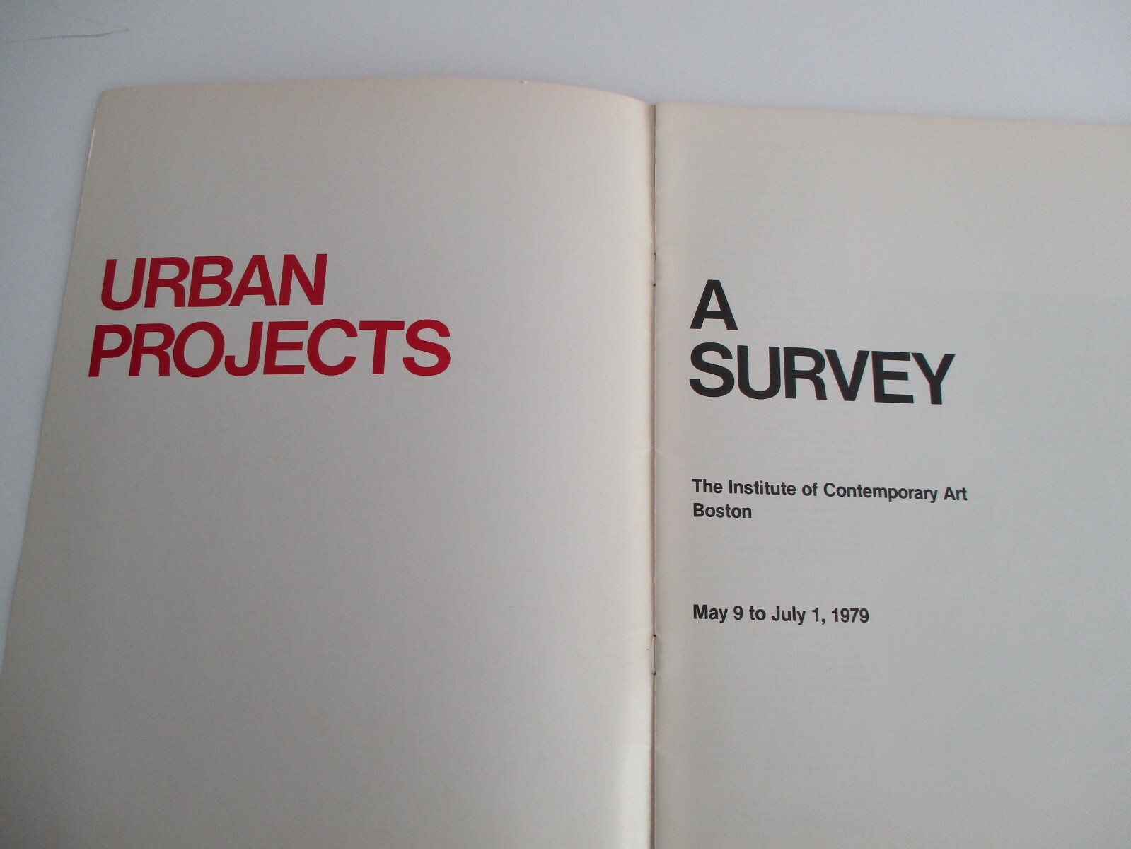 CHRISTO, Urban Projects, A Survey, Institute of Contemporary Art, Boston, 1979