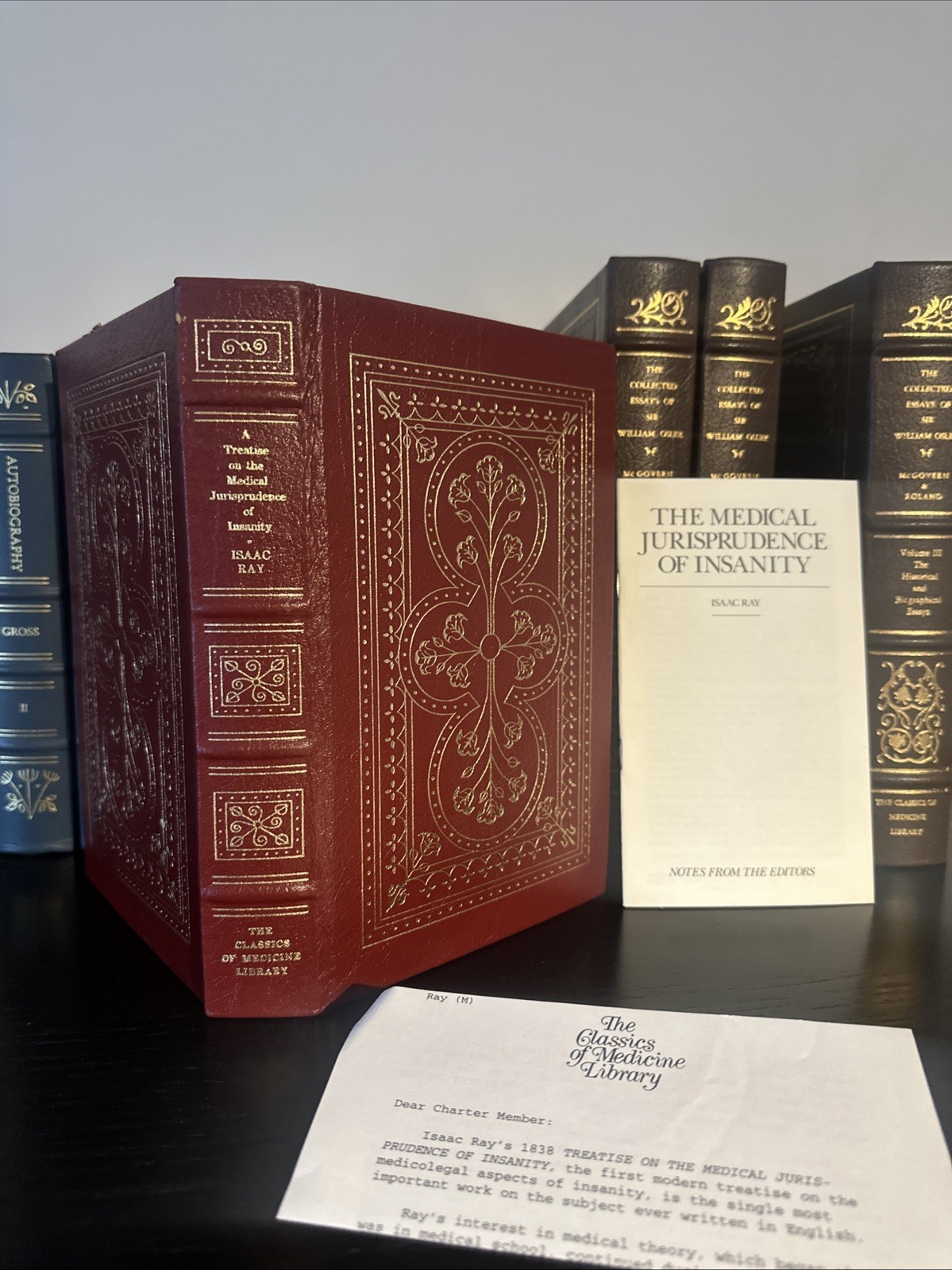 Treatise Medical Jurisprudence Of Insanity RAY Classics of Medicine Leather book