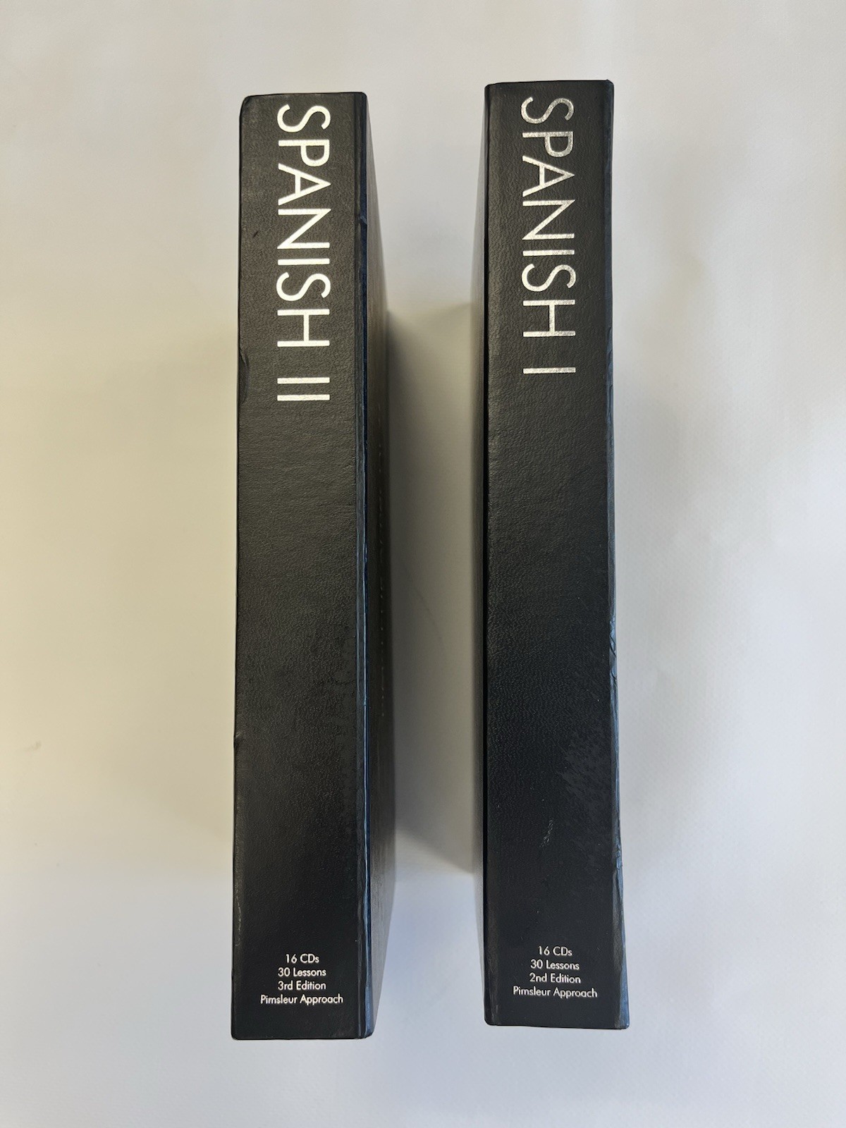 Pimsleur Approach GoldEdition Spanish Levels I (1) & II (2) 32 CD Box Set Used
