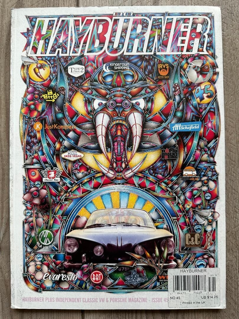 HAYBURNER Classic No 45 VOLKS WAGON VW & PORSCHE LIFESTYLE Magazine 194 Pages