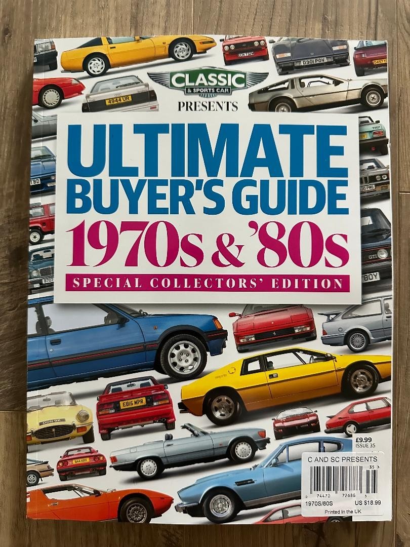 Ultimate BUYER’S GUIDE 1970s 80s SPECIAL COLLECTOR’S EDITION Classic Sports Cars